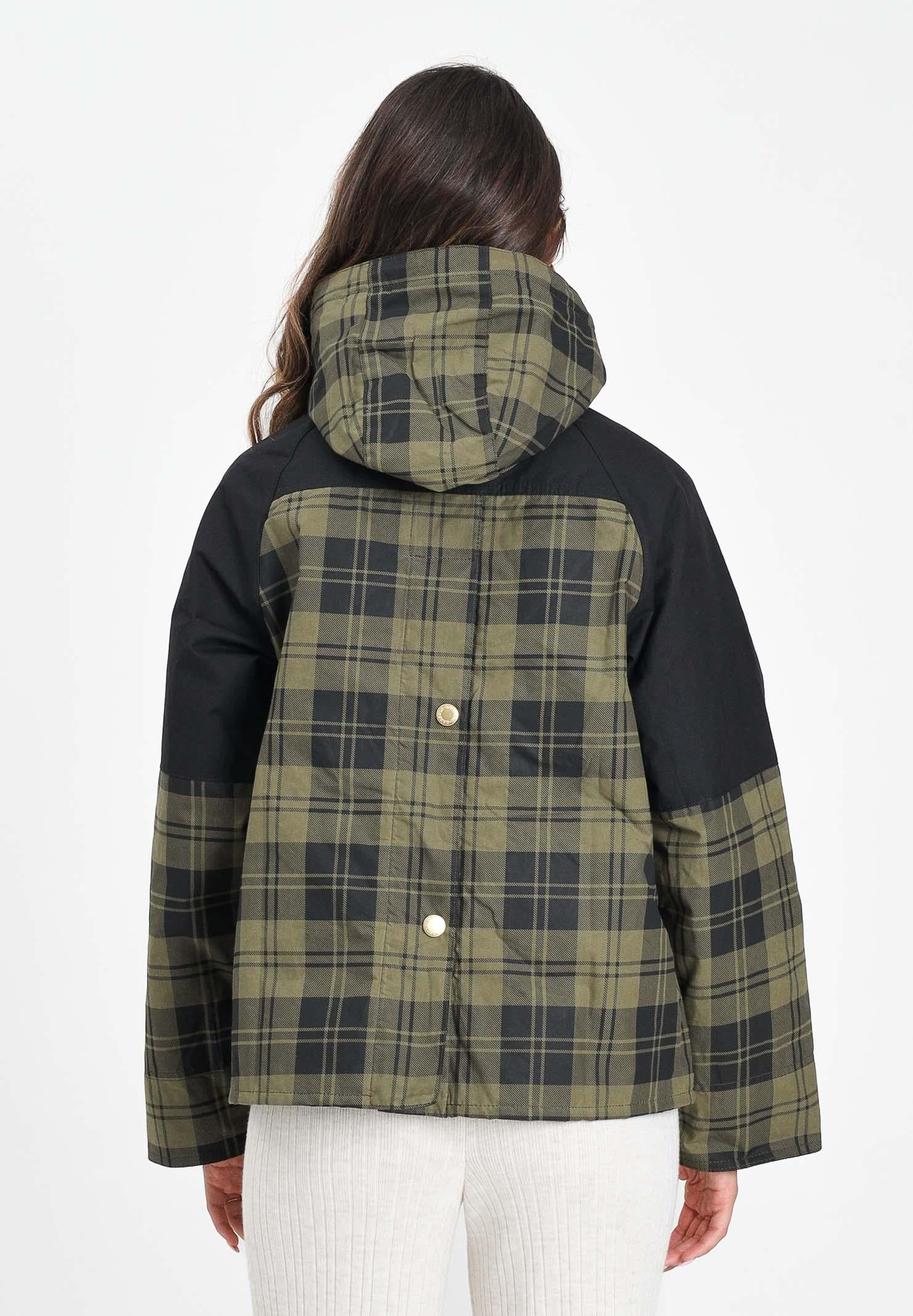 BARBOUR Giubbotto Elaine verde e nero da donna 252MLSP0253 OL51 BARBOUR