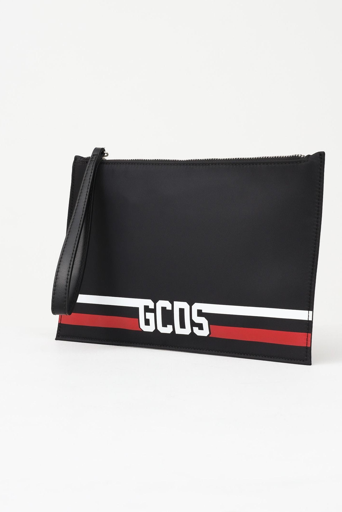 GCDS Pochette nera per uomo e donna con logo GCDSEP002 99 GCDS