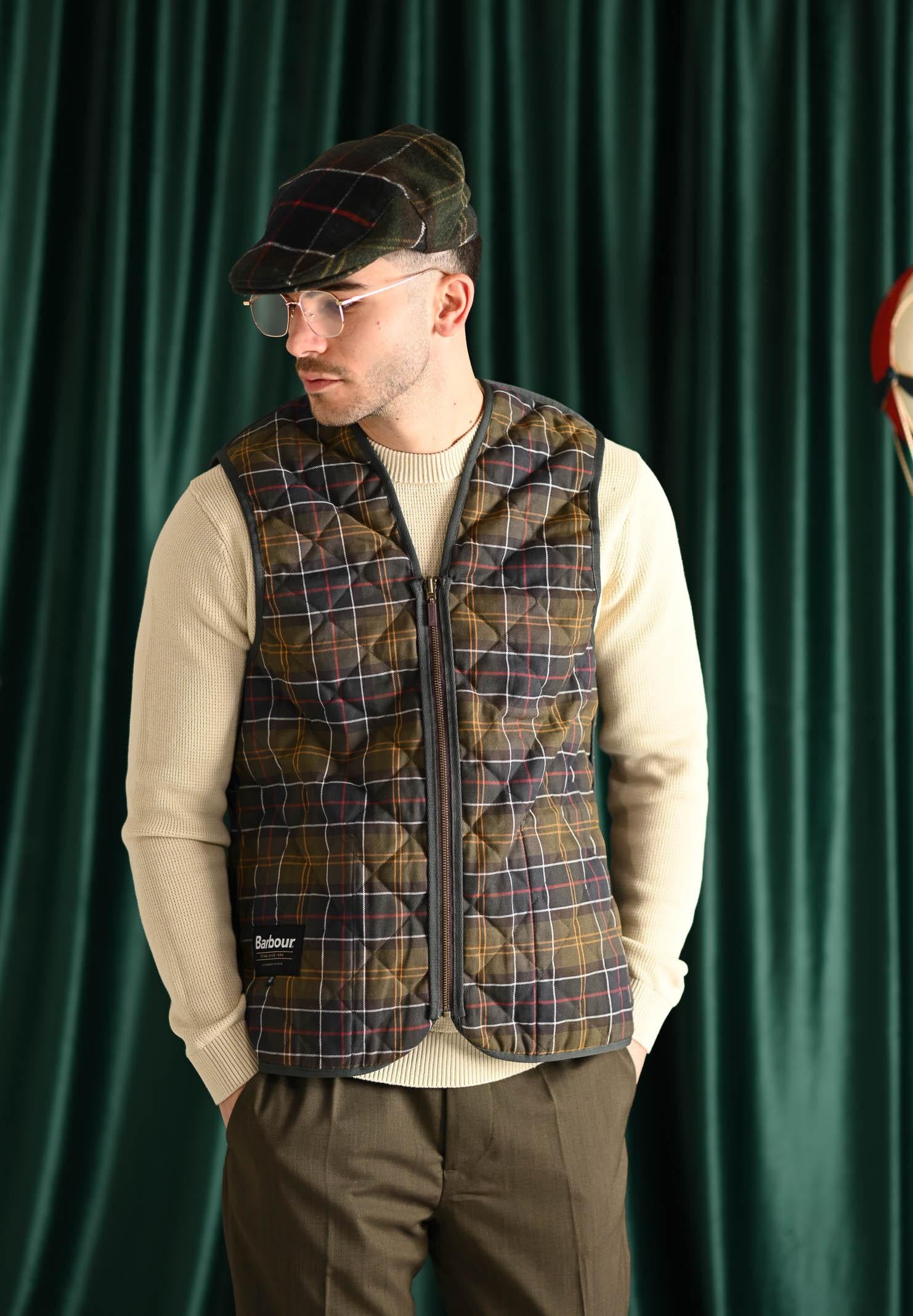 BARBOUR Smanicato verde da uomo compatibile come interno per il giubbotto Bedale 252MMLI0001 GN92 BARBOUR