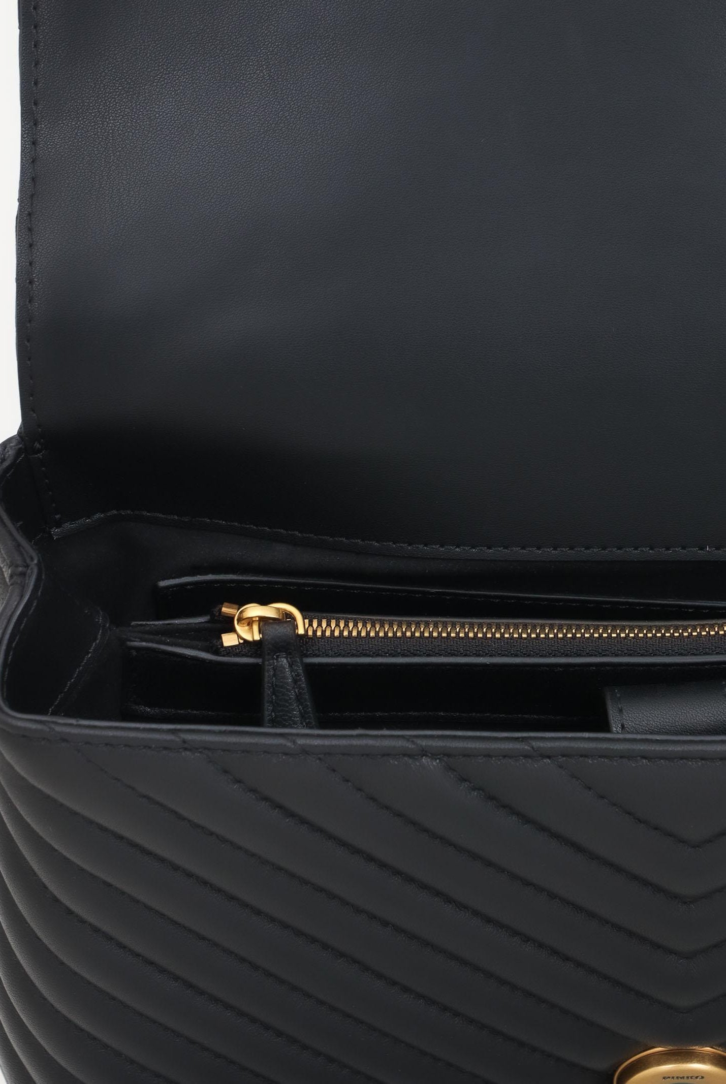 Borsa a mano Classic Love Bag Puff nera da donna 100043A0GK Z99Q PINKO