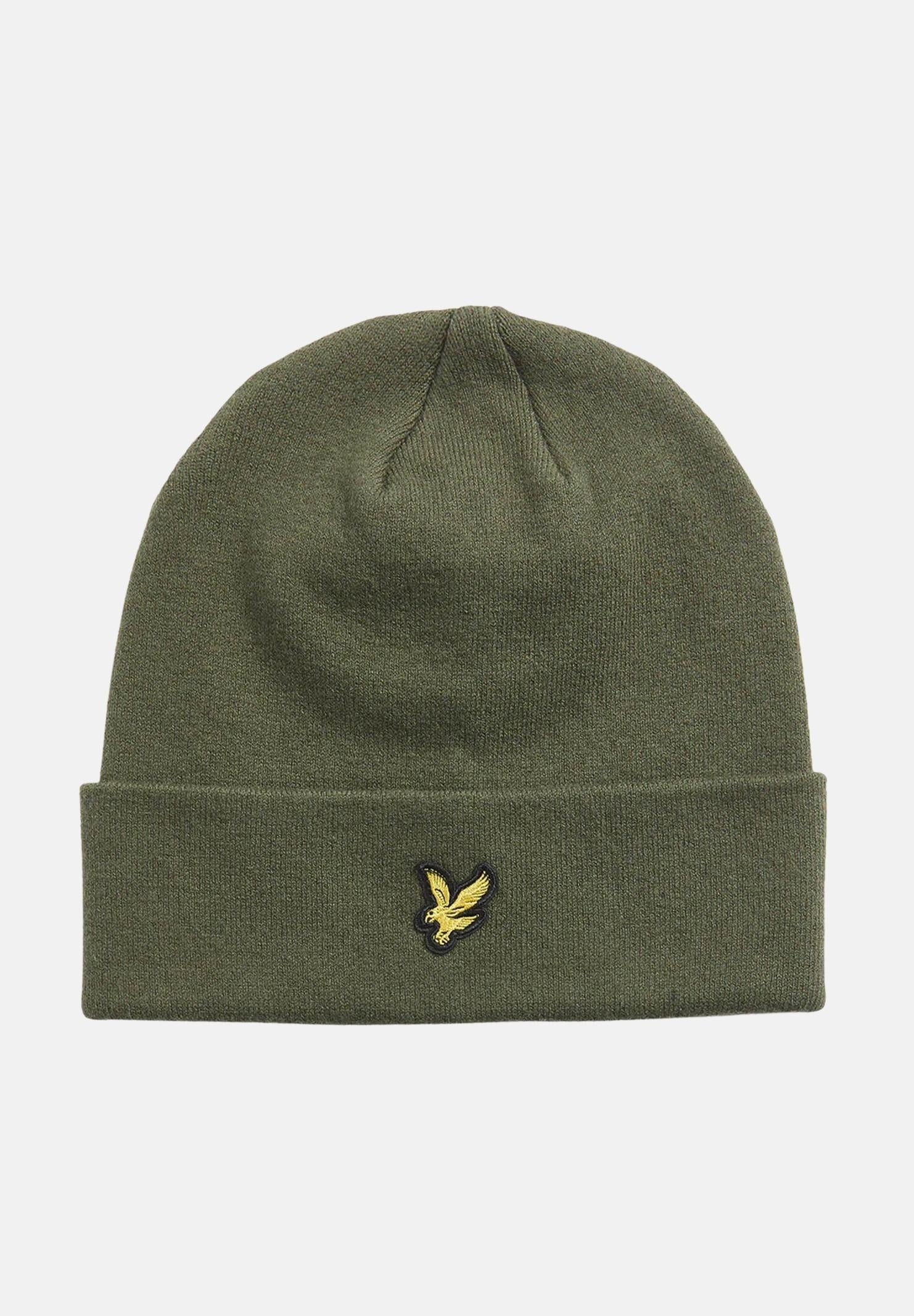 LYLE&SCOTT berretto verde per uomo e donna in maglia con logo HE2313A X848 LYLE & SCOTT