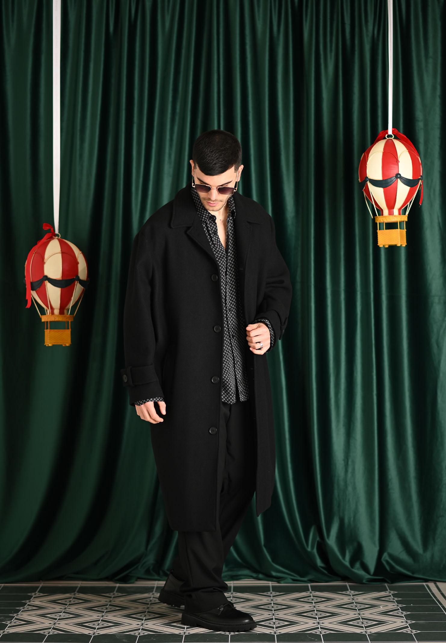 I'M BRIAN Cappotto nero da uomo CP3474 009 I'M BRIAN