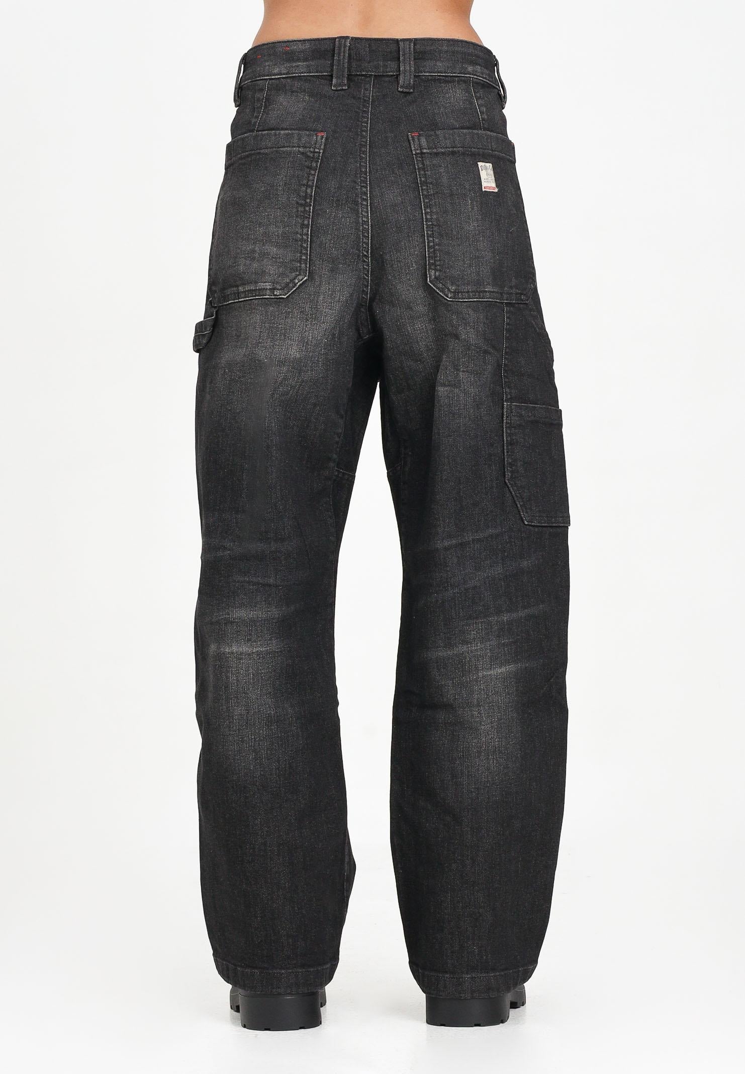 DIESEL Jeans D-Bart in denim nero per donna, ragazzi e bambini J02361KXBQQ K02 DIESEL