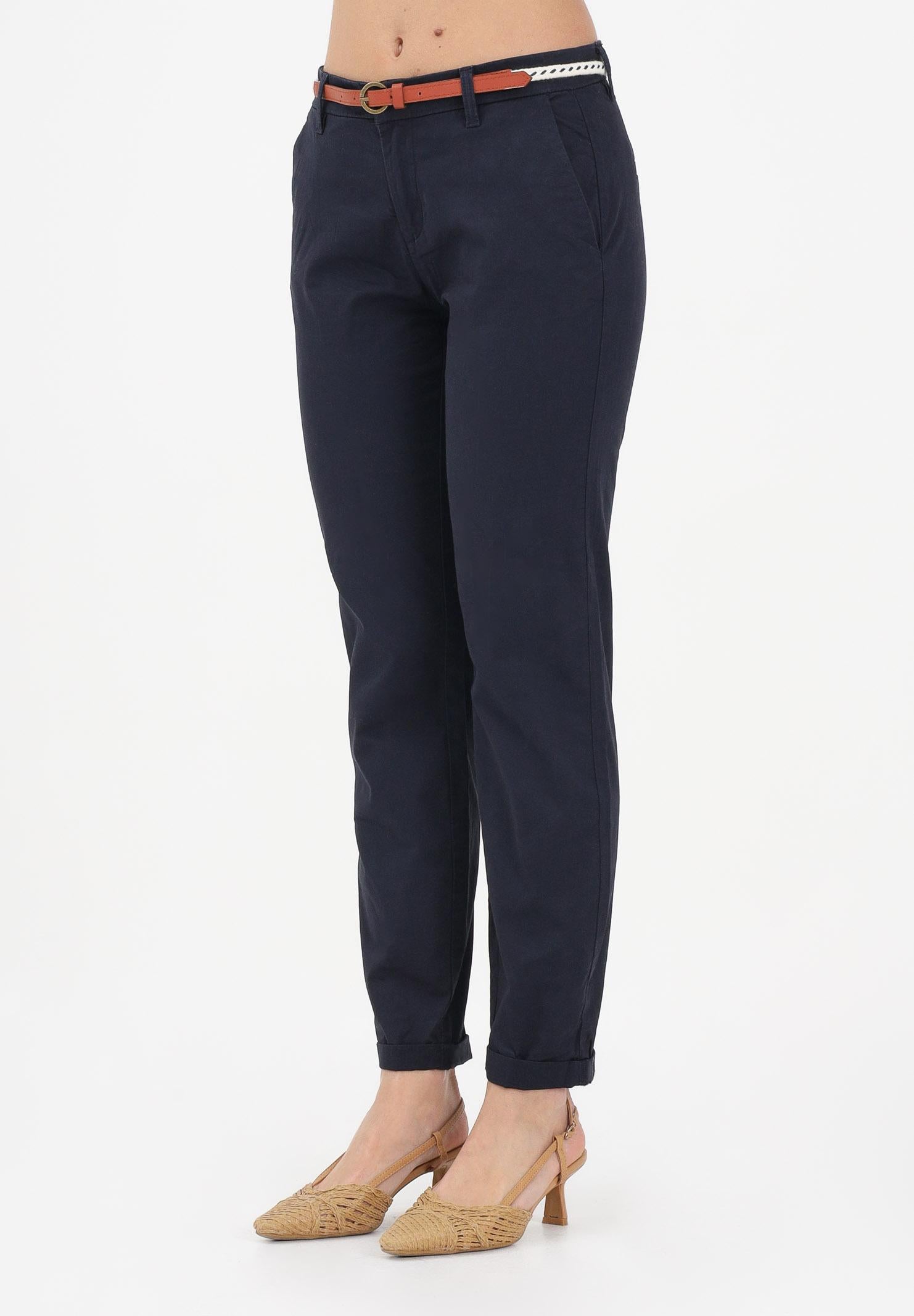 ONLY Pantalone blu da donna con cintura 15218519 NISK ONLY