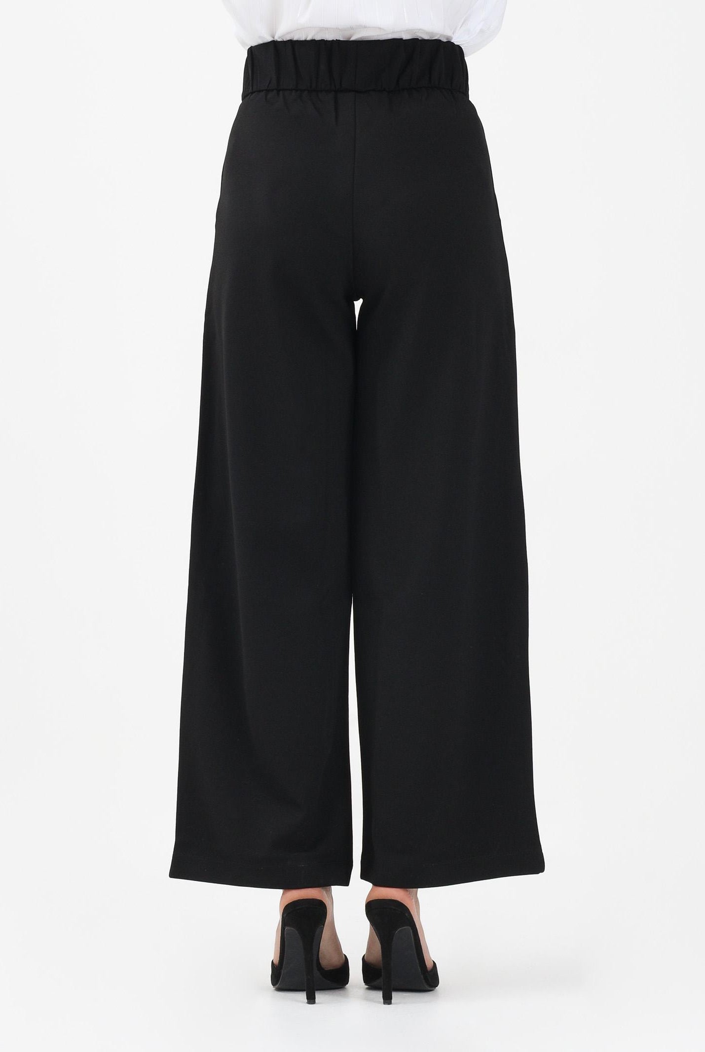 JDY Pantalone nero da donna a vita alta 15208430 BL JDY