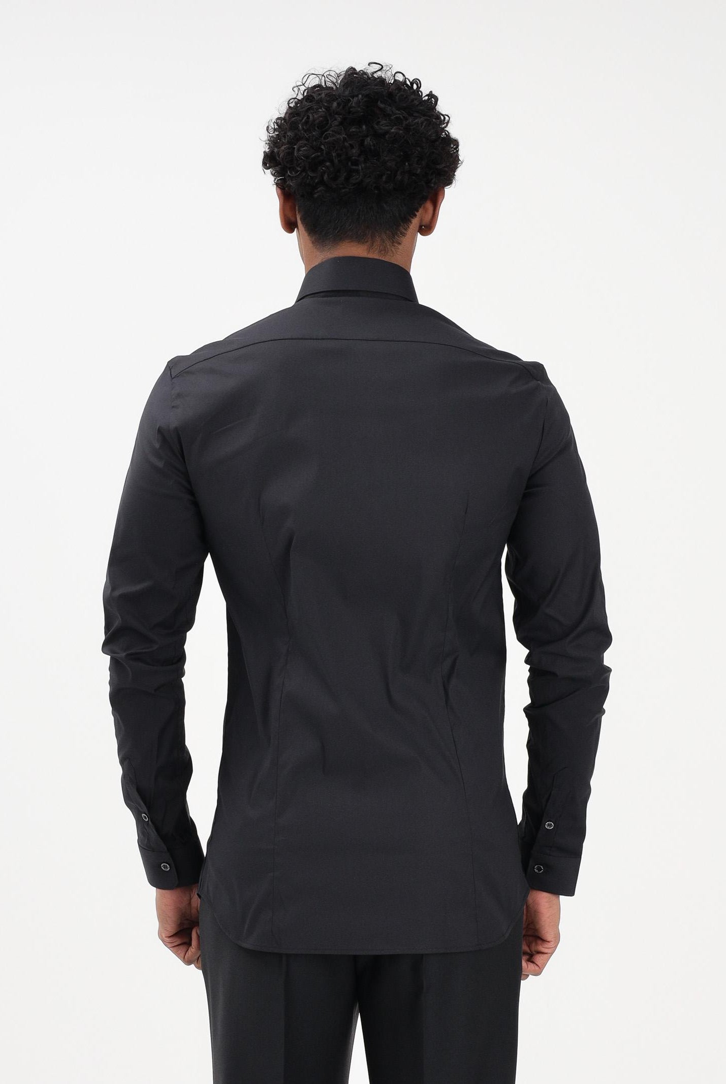 PATRIZIA PEPE Camicia a manica lunga nera da uomo 5C0055A01 K102 PATRIZIA PEPE