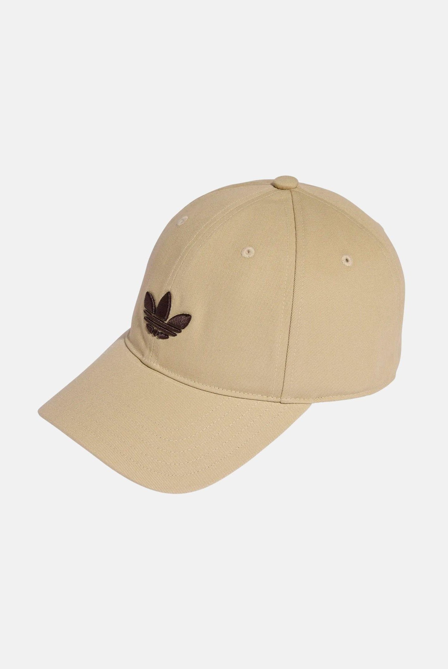 ADIDAS ORIGINALS Cappello con visiera Adicolor Classic Trefoil beige per uomo e donna KC8036 . ADIDAS ORIGINALS
