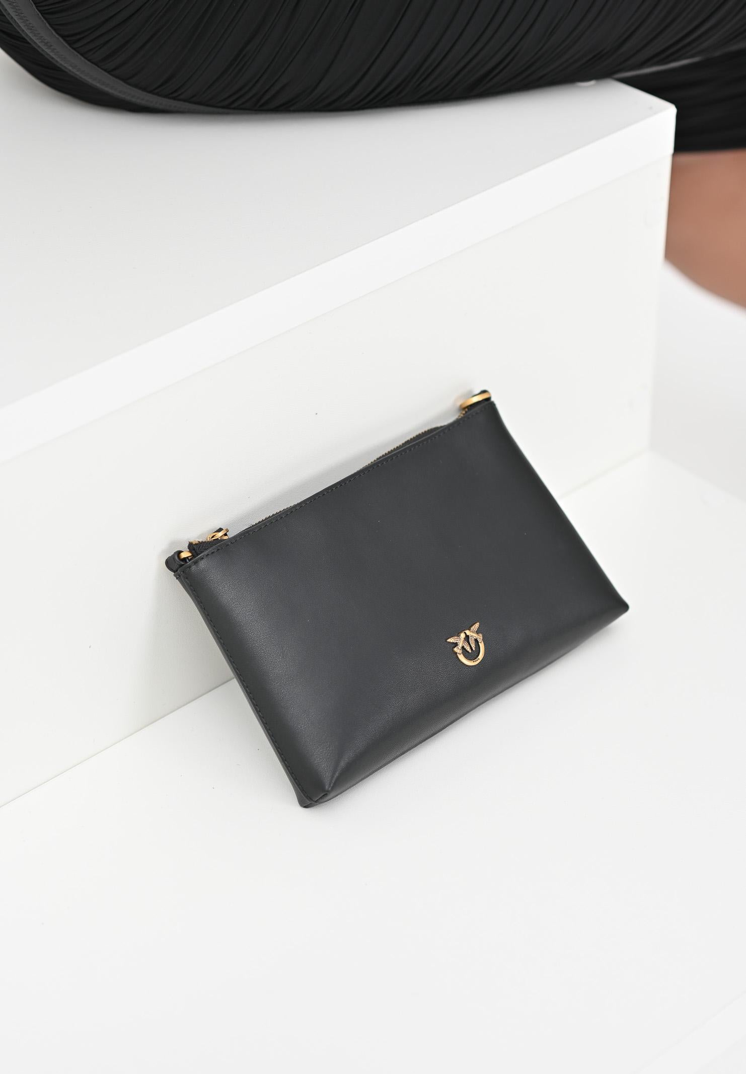 PINKO Pochette Flat Horizontal Mini nera da donna 104277A0F1 Z99Q PINKO
