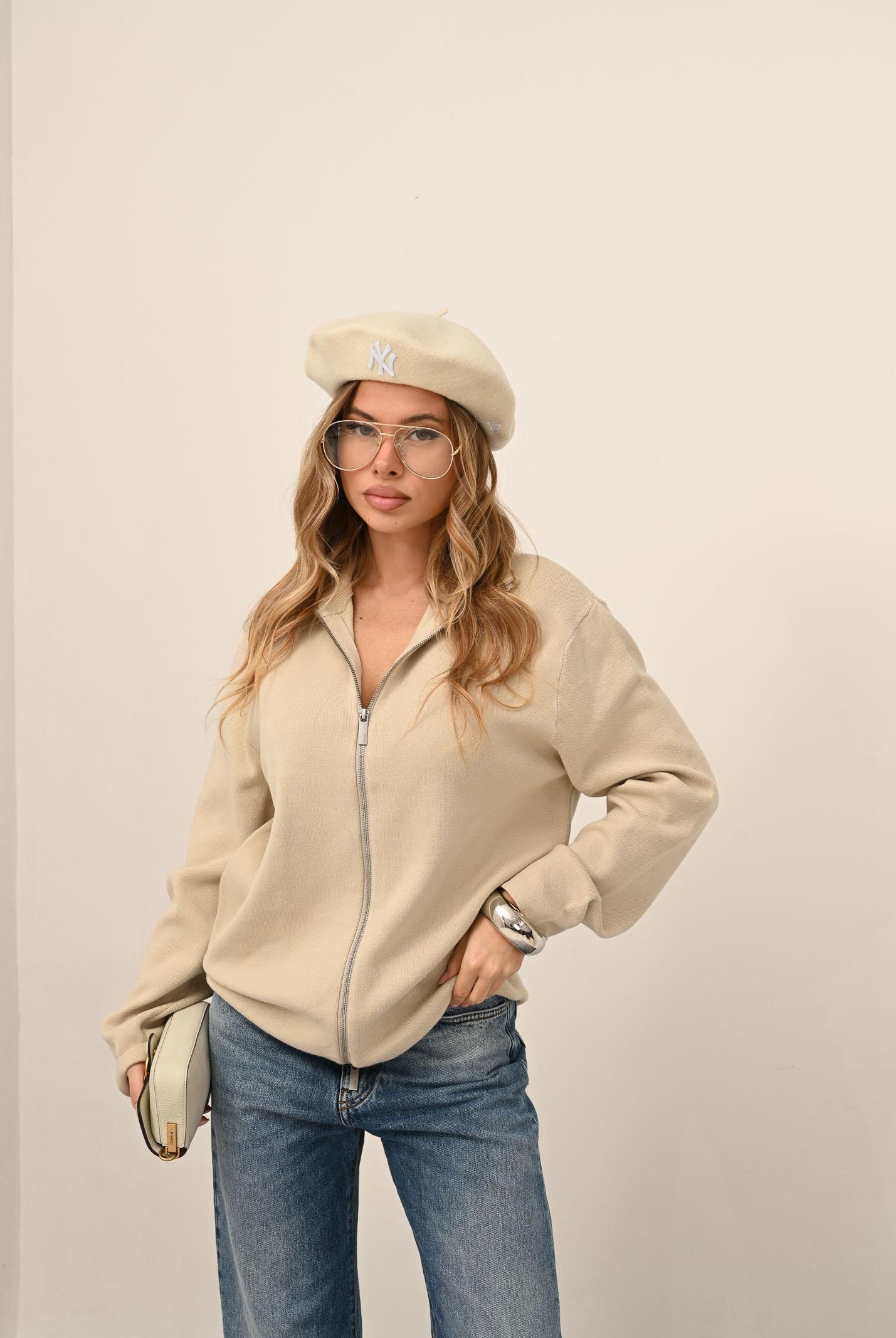 SELECTED HOMME Cardigan panna da uomo 16099572 Oatmeal SELECTED HOMME