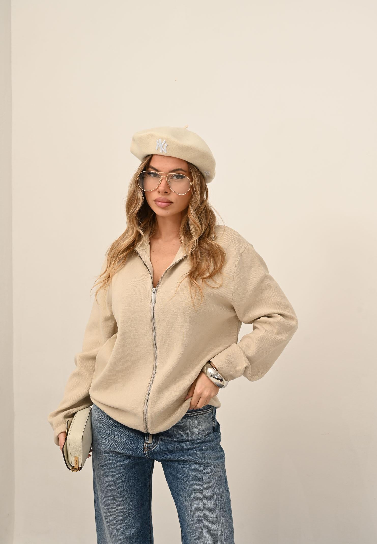 SELECTED HOMME Cardigan panna da uomo 16099572 Oatmeal SELECTED HOMME