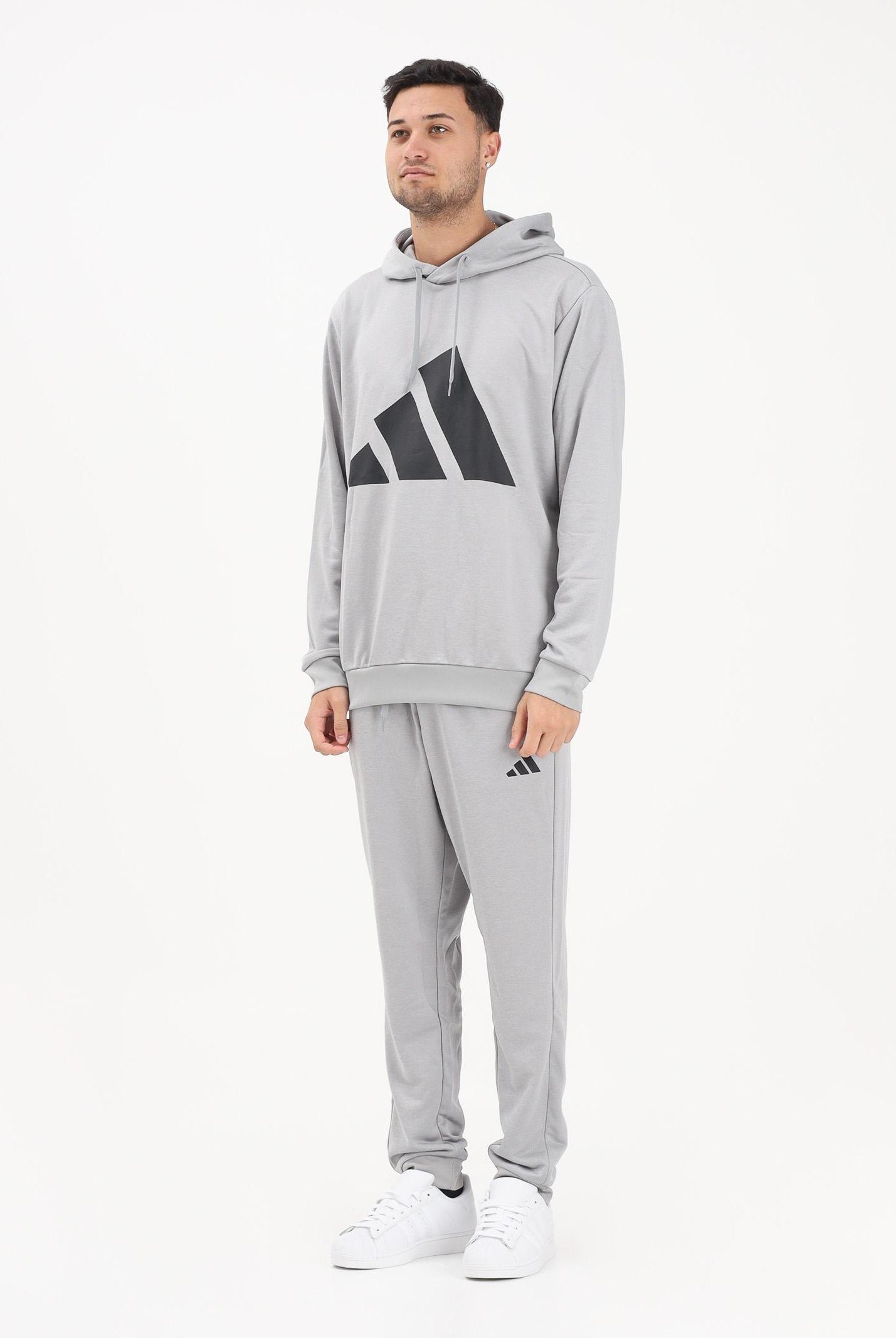 ADIDAS PERFORMANCE Tuta Sportswear Big Logo grigia da uomo KB8809 . ADIDAS PERFORMANCE