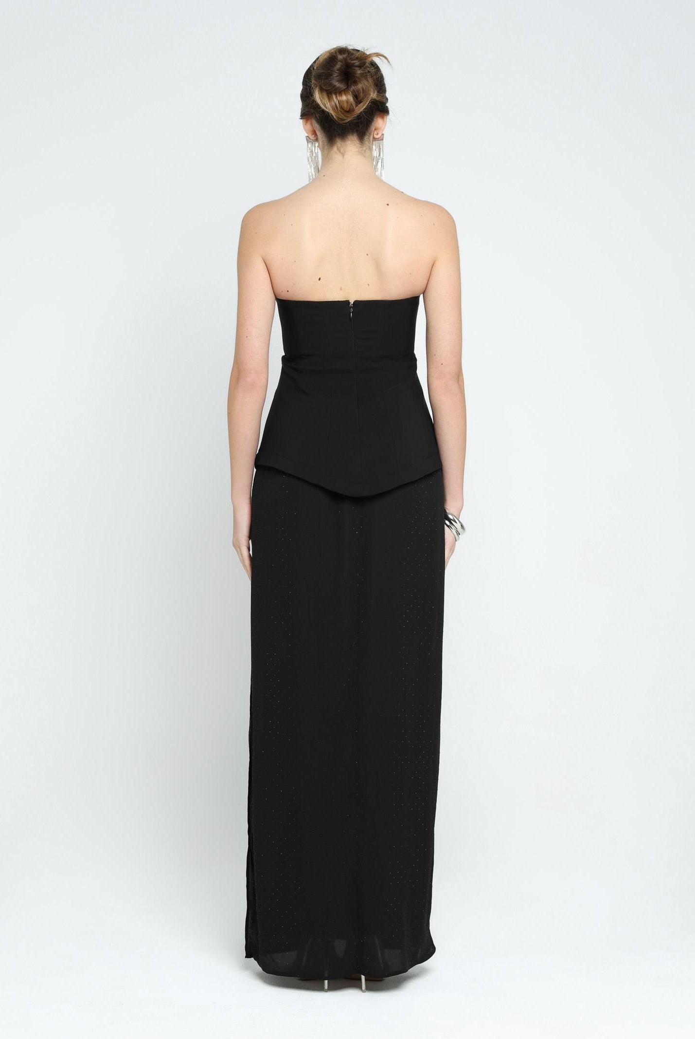 SANTAS Abito lungo CREAM nero da donna PV25020 NERO SANTAS