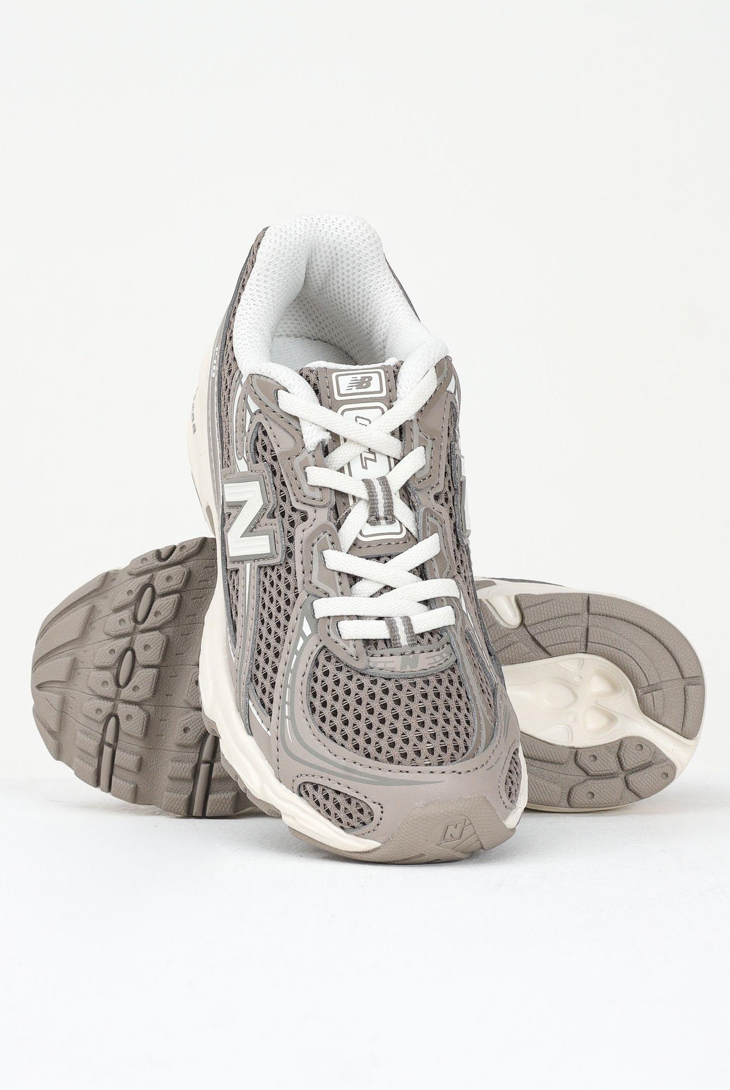 NEW BALANCE Sneakers 740 BUNGEE LACE tortora per bambino e bambina PZ740SA NEW BALANCE