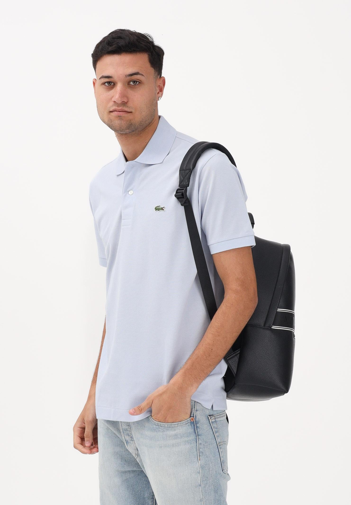 LACOSTE Polo azzurra per uomo e donna con patch logo coccodirllo 1212 J2G LACOSTE