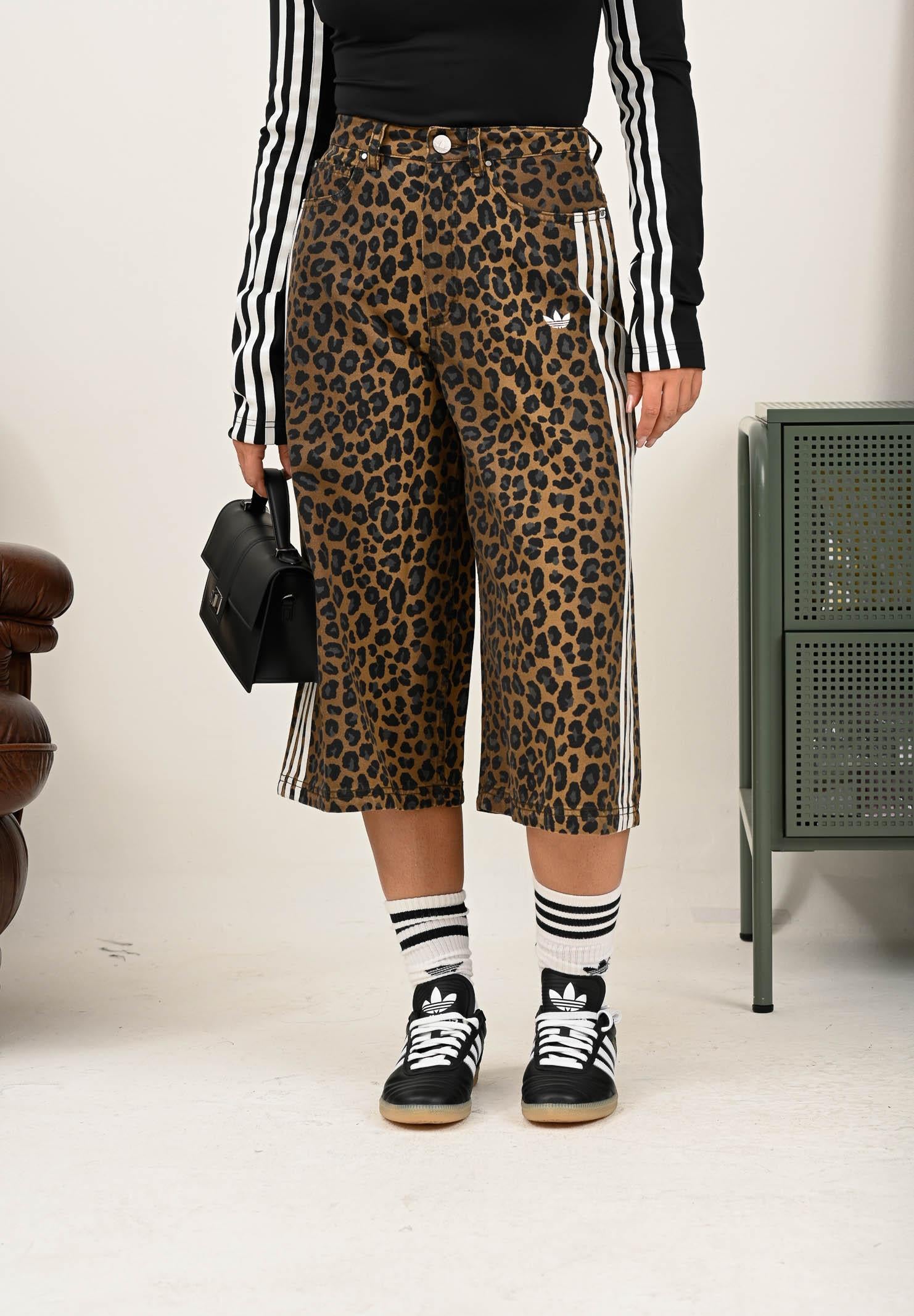 ADIDAS ORIGINALS Bermuda Leopard marrone da donna KA2676 ADIDAS ORIGINALS