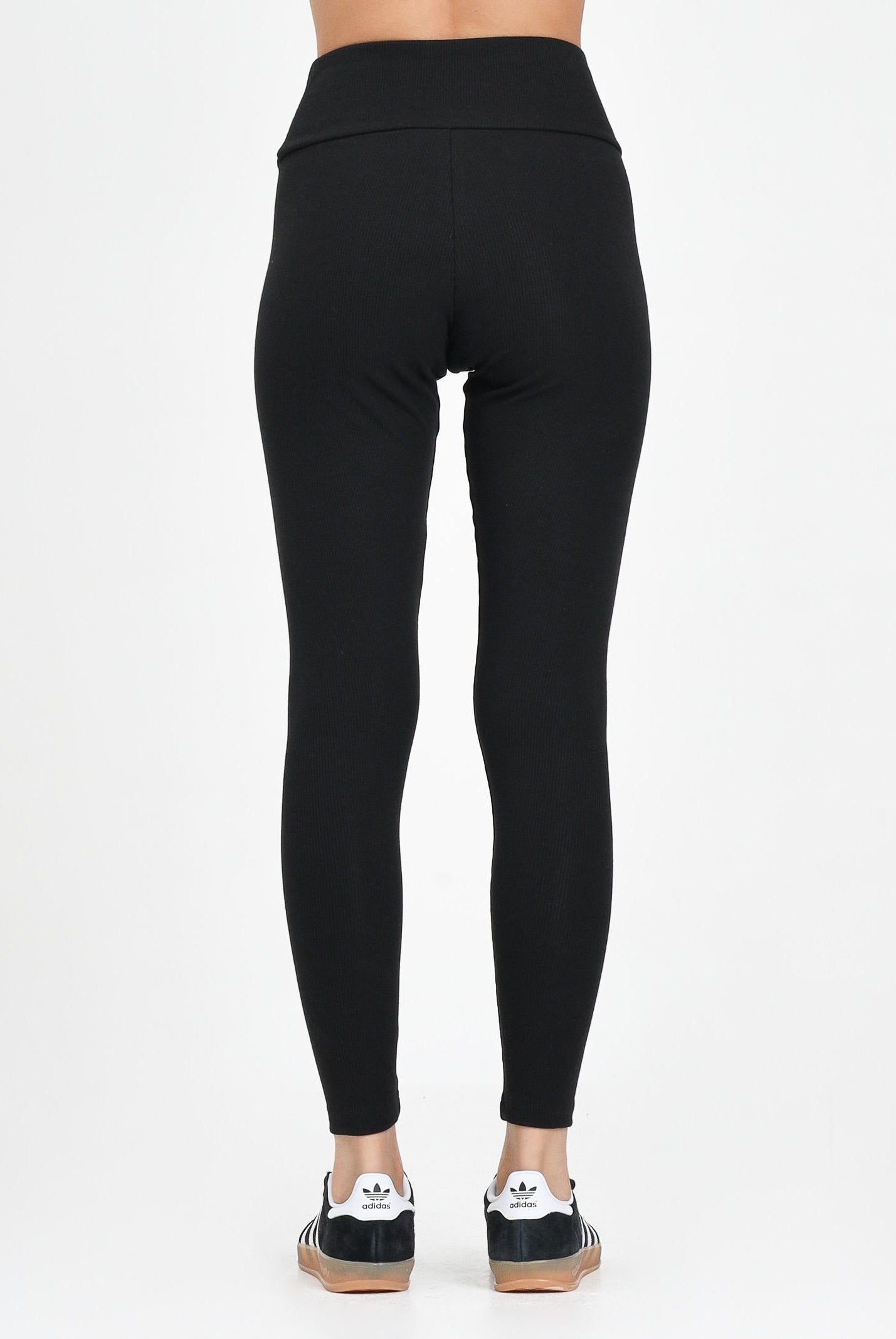 ADIDAS ORIGINALS Leggings Essentials High-Waist nero da donna IY9645 ADIDAS ORIGINALS
