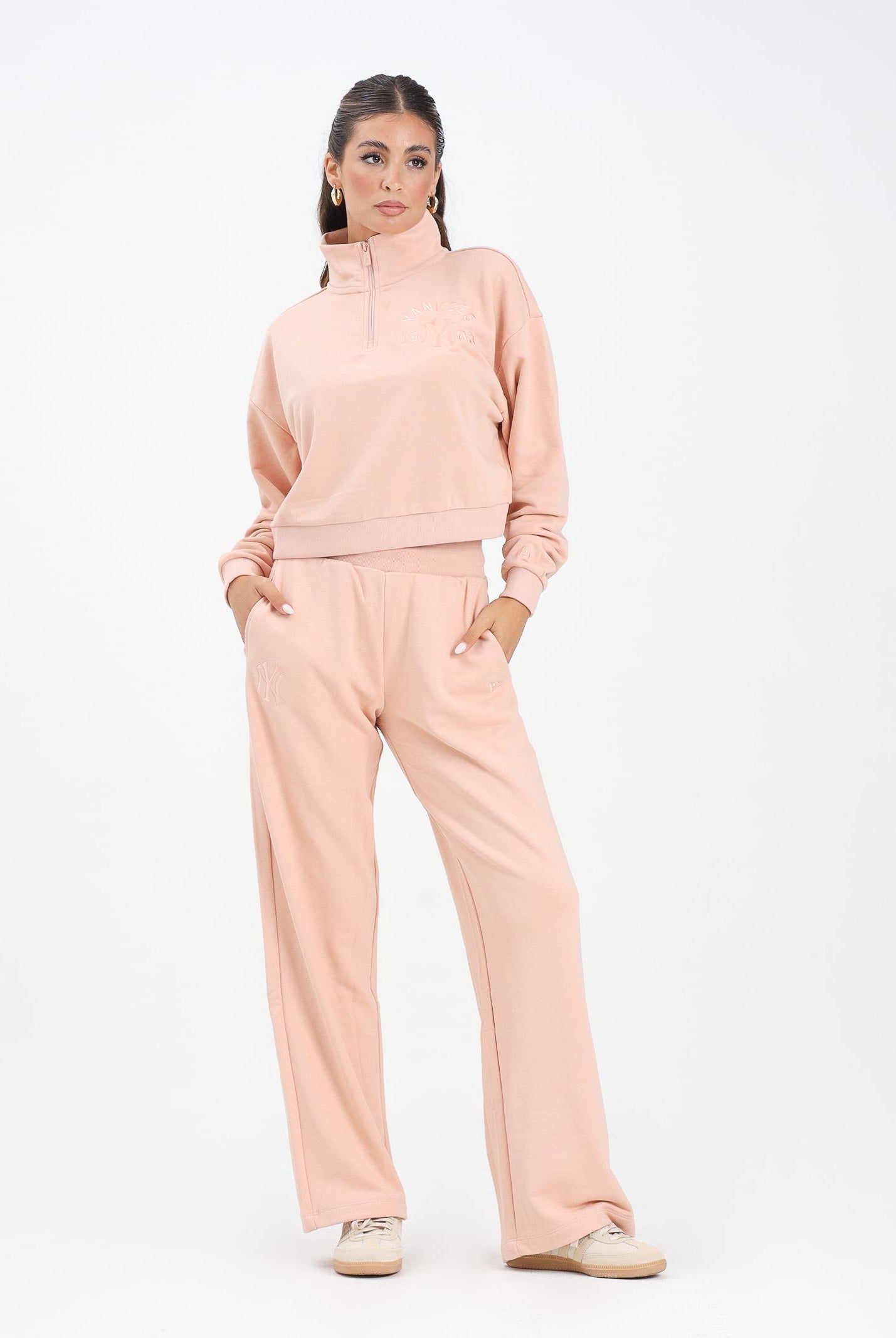 NEW ERA Pantalone sportivo New York Yankees MLB Straight Leg rosa da donna 60684427 . NEW ERA