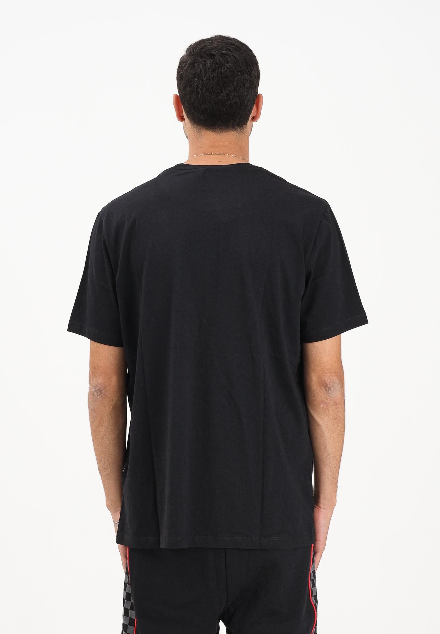 SPAYGROUND T-shirt a manica corta Checkered Shark nera per uomo e donna SP679BLK . SPRAYGROUND