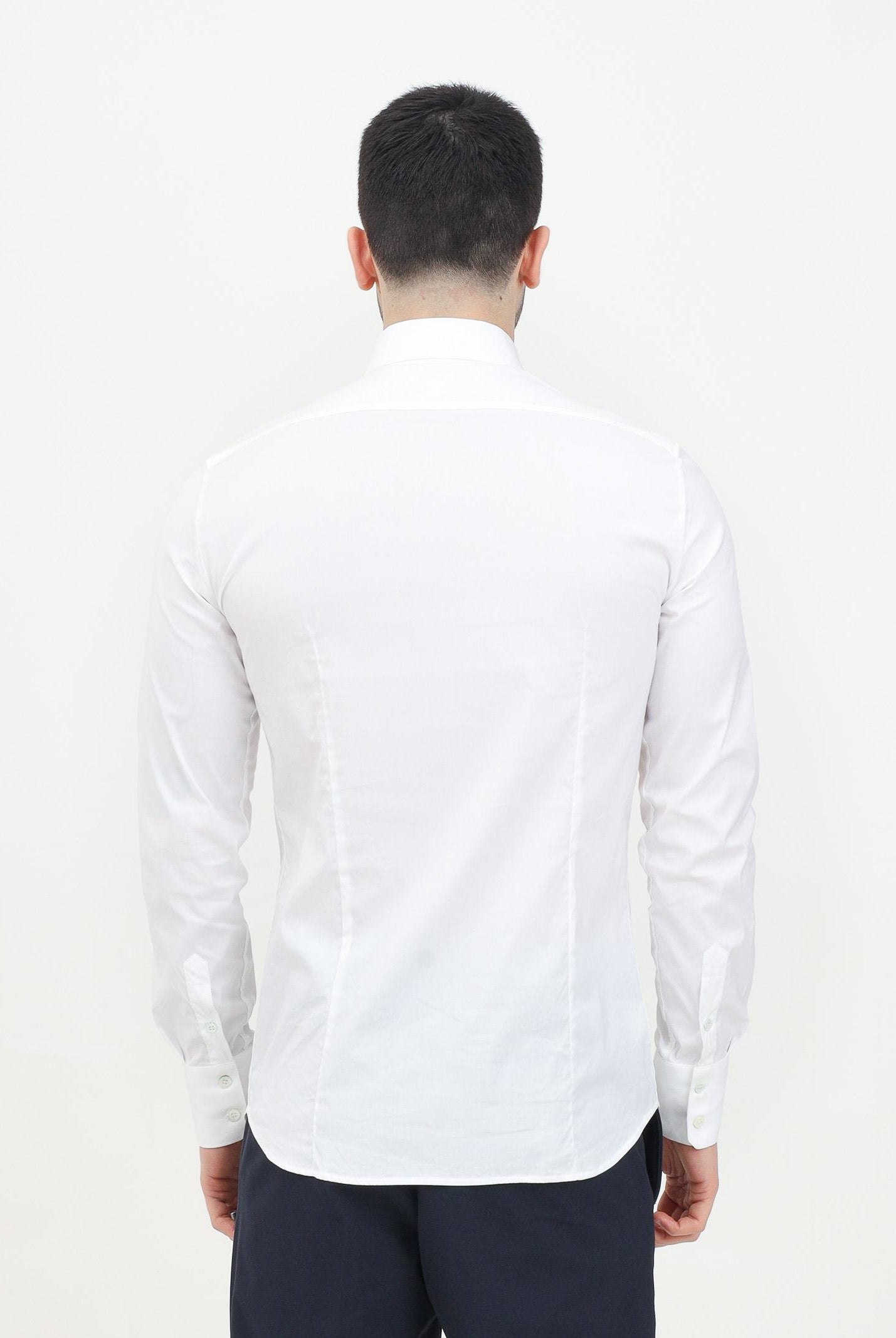 Camicia a manica lunga bianca da uomo 5C0017/A01 W103 PATRIZIA PEPE