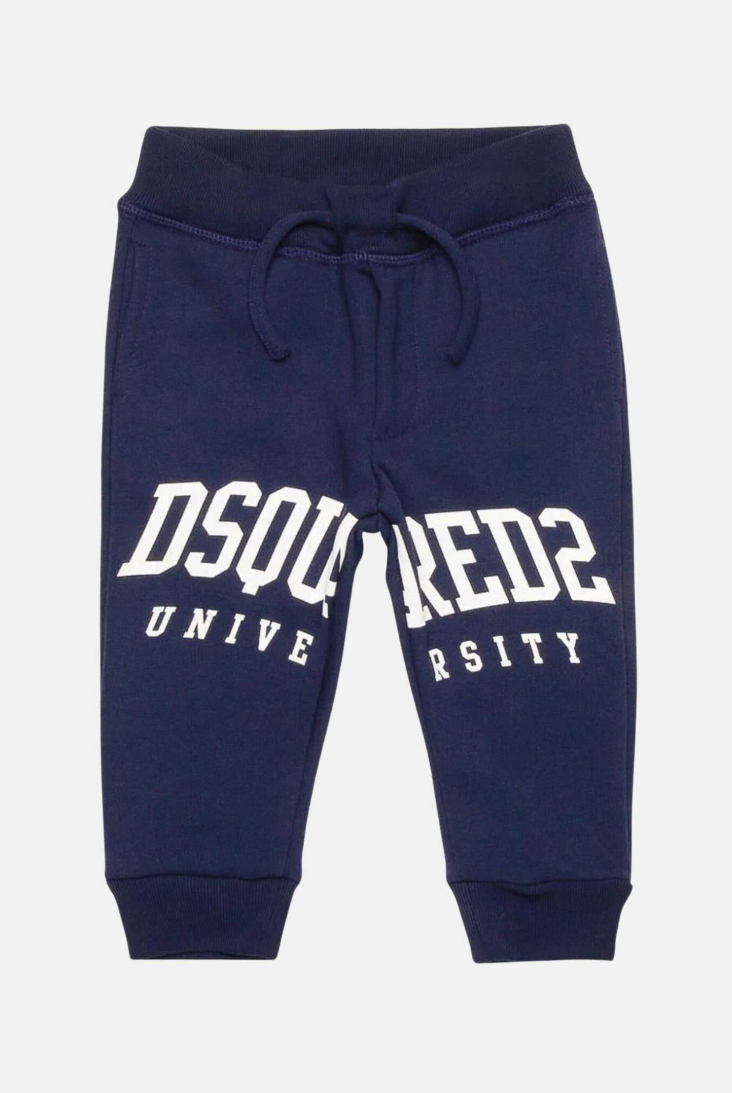 Pantalone blu da neonato con stampa logo DQ2498D0094 DQ866 DSQUARED2