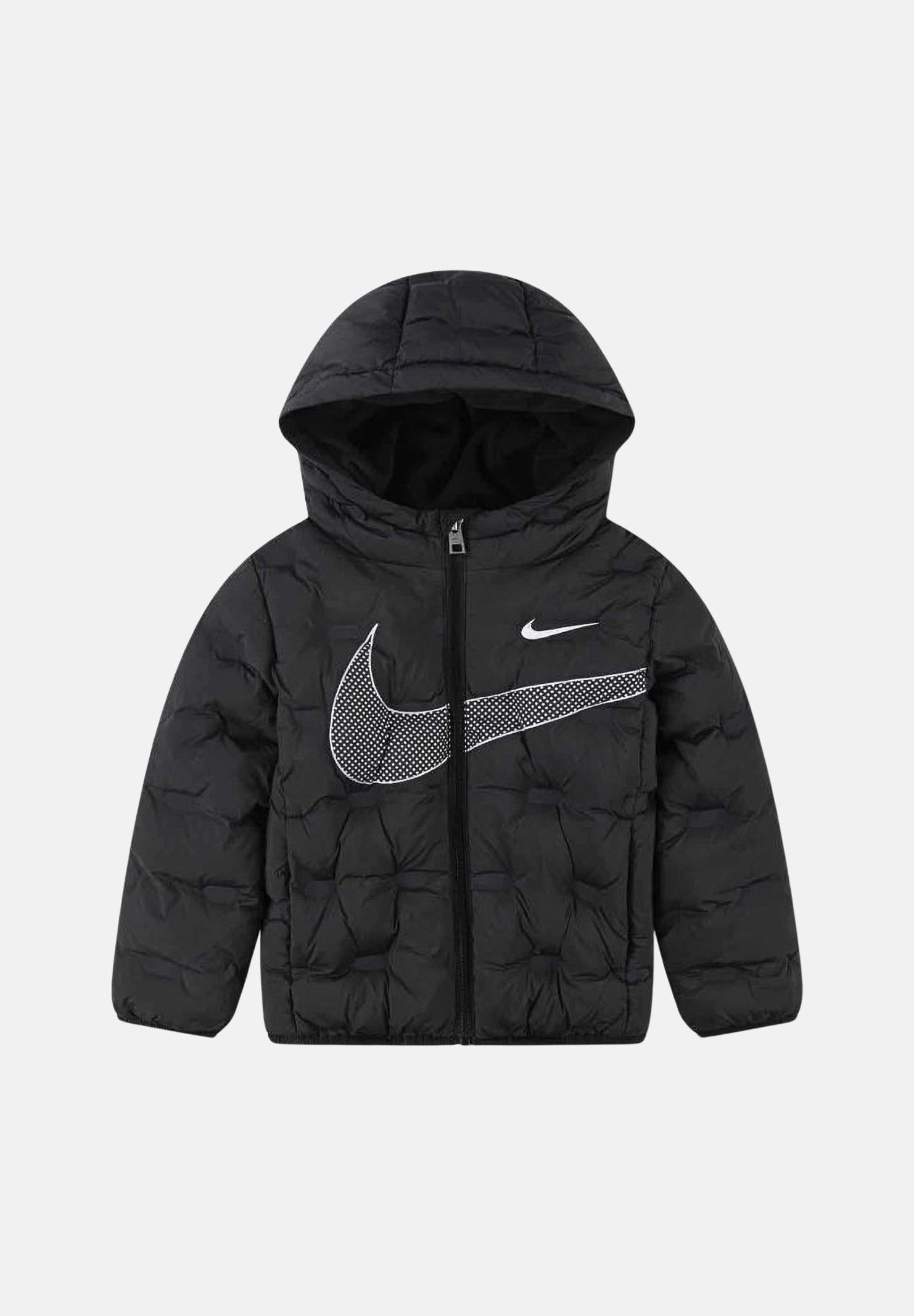 NIKE Piumino SEAMLESS QUILT nero per bambino e bambina 86N108 023 NIKE