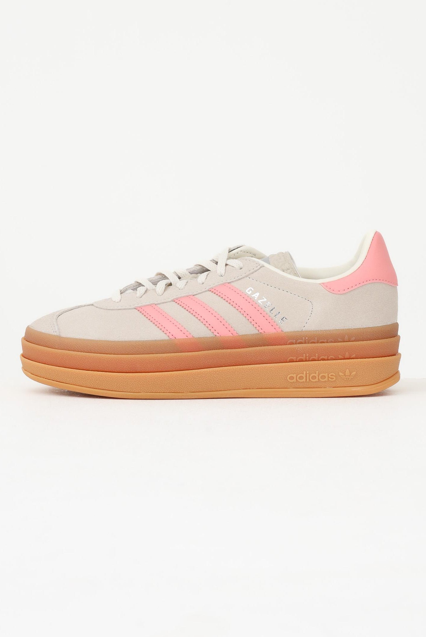 ADIDAS ORIGINALS Sneakers Gazelle Bold beige e rosa da donna JQ7409 . ADIDAS ORIGINALS