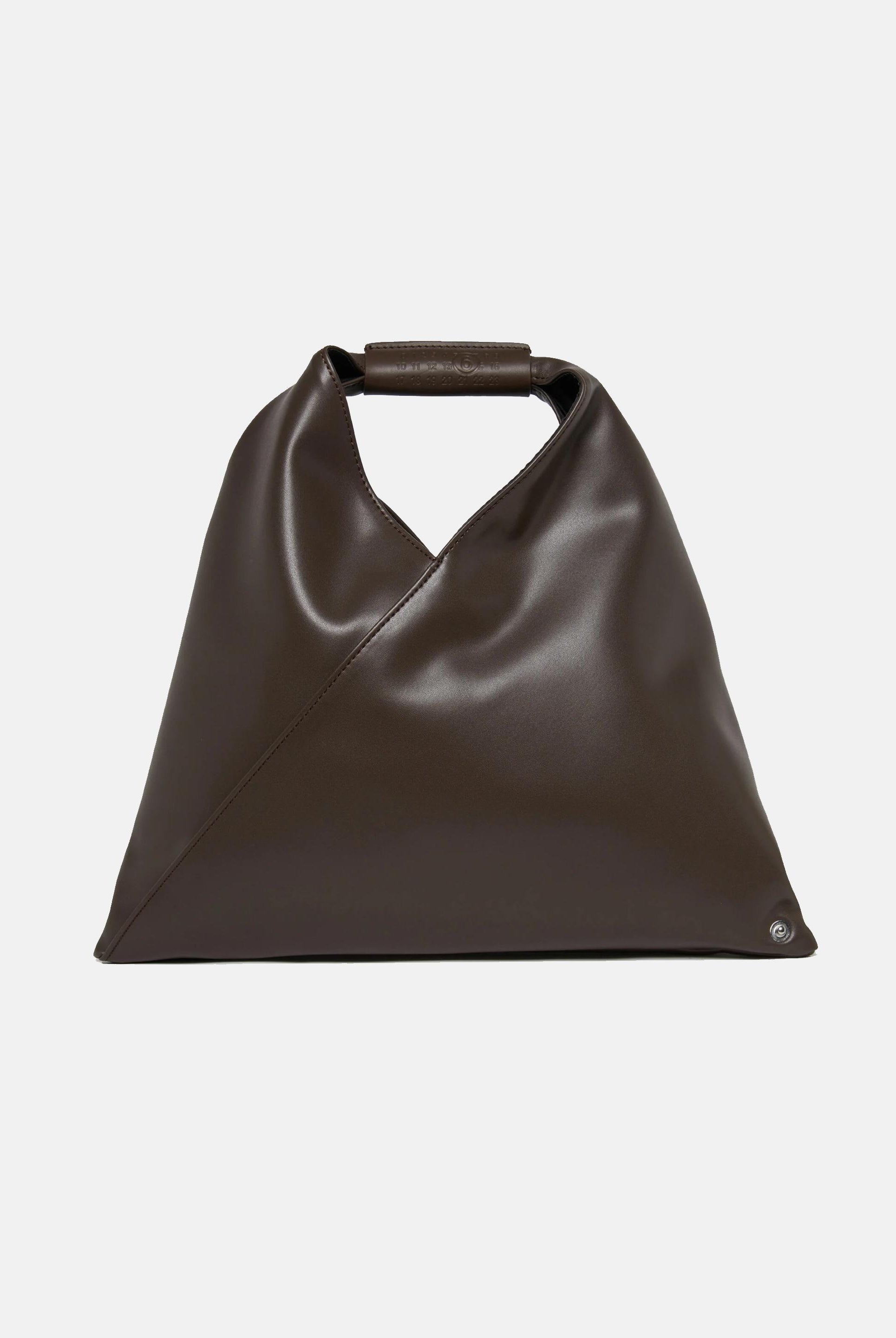 MAISON MARGIELA Borsa a mano Japanese Mini in tessuto spalmato marrone da donna M60606P4313 T2185 MAISON MARGIELA