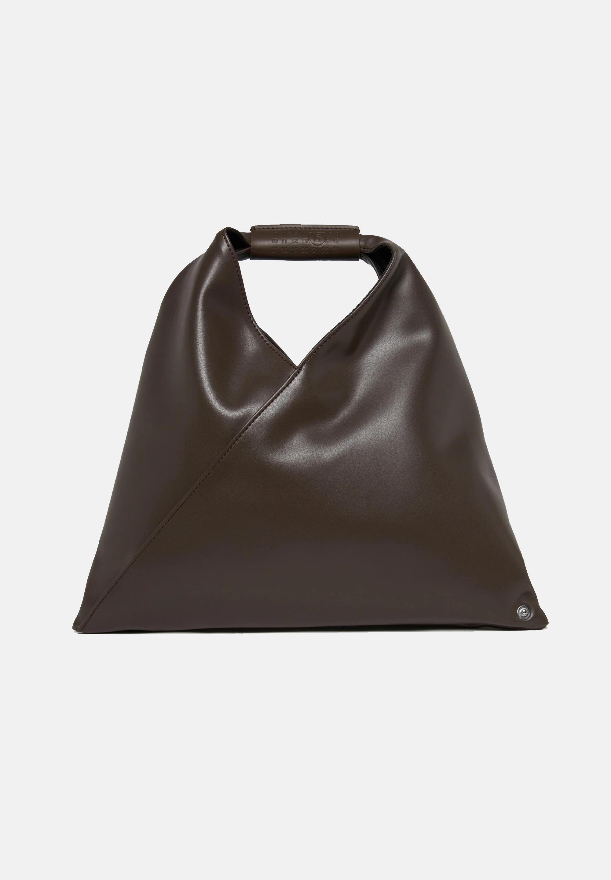 MAISON MARGIELA Borsa a mano Japanese Mini in tessuto spalmato marrone da donna M60606P4313 T2185 MAISON MARGIELA