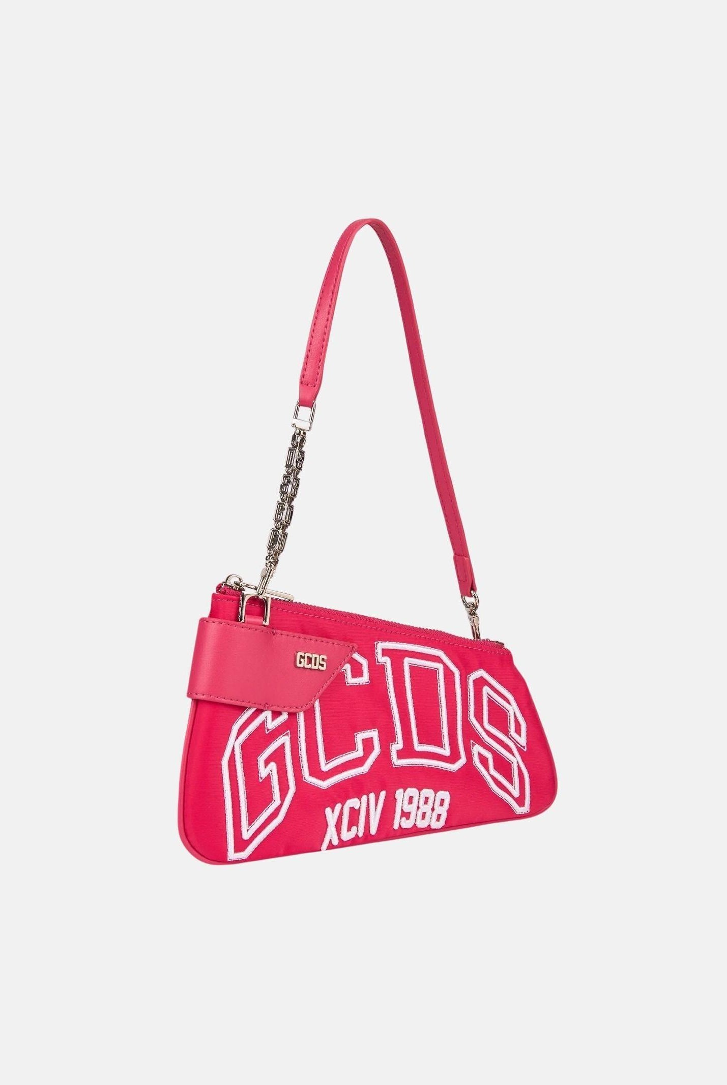GCDS Borsa a spalla Comma Notte fucsia da donna GCDSMCN002 59 GCDS