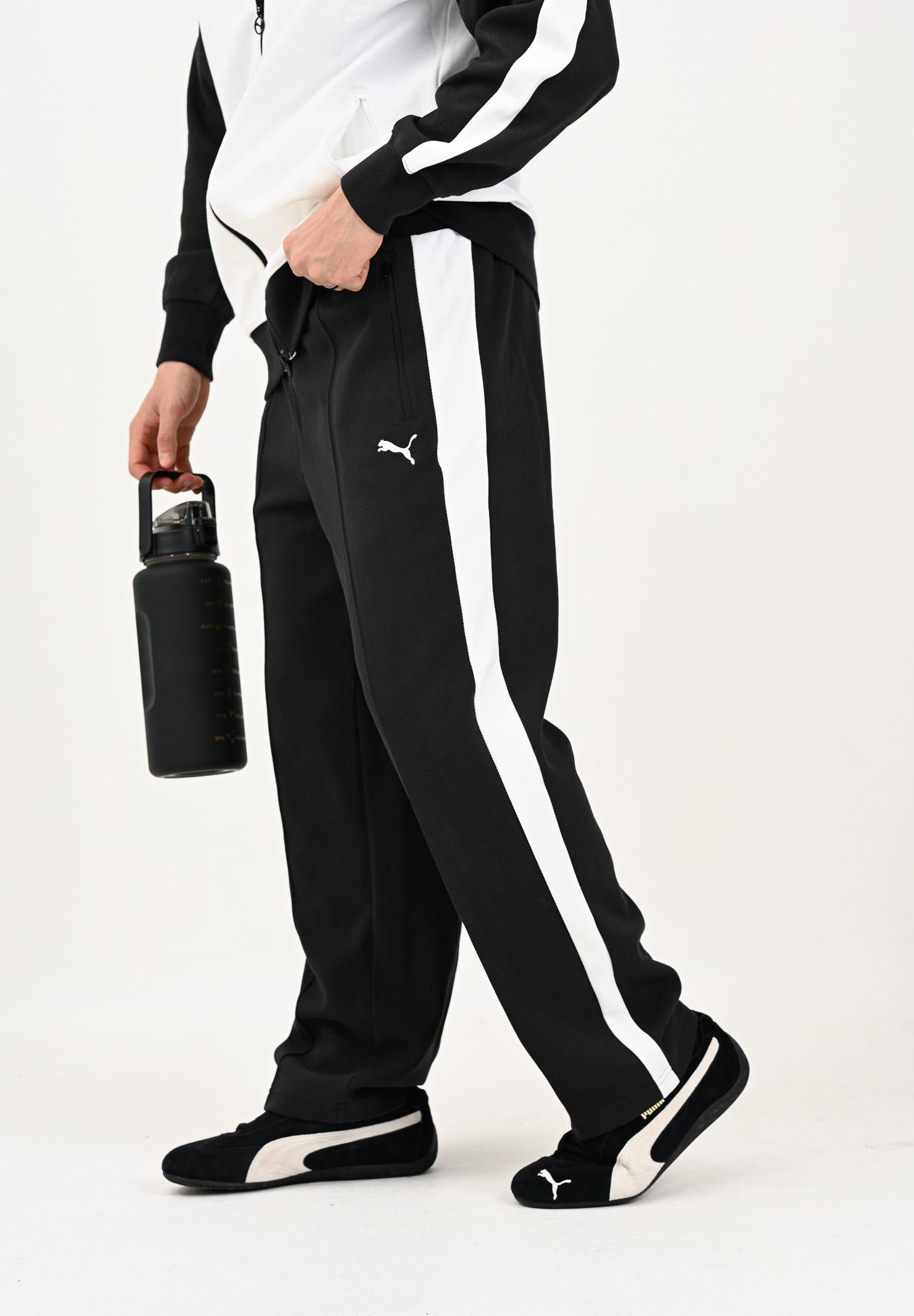 PUMA Pantalone sportivo T7 nero da uomo 632995 01 PUMA