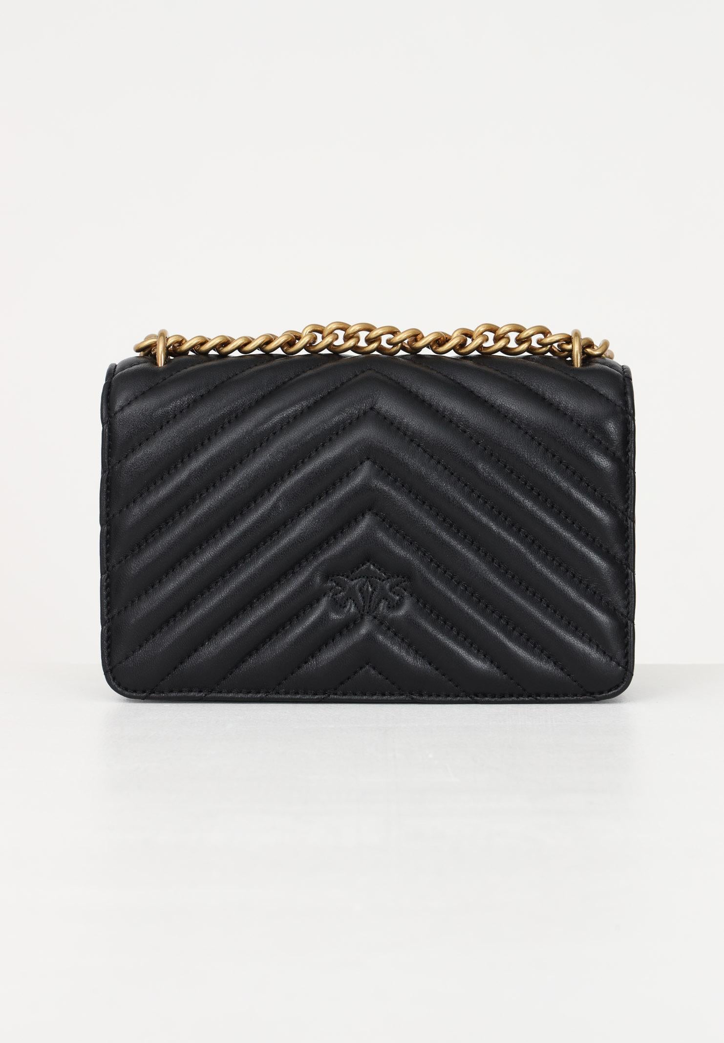 PINKO Borsa a tracolla Mini Love Bag One nera da donna 100074A0GK Z99Q PINKO
