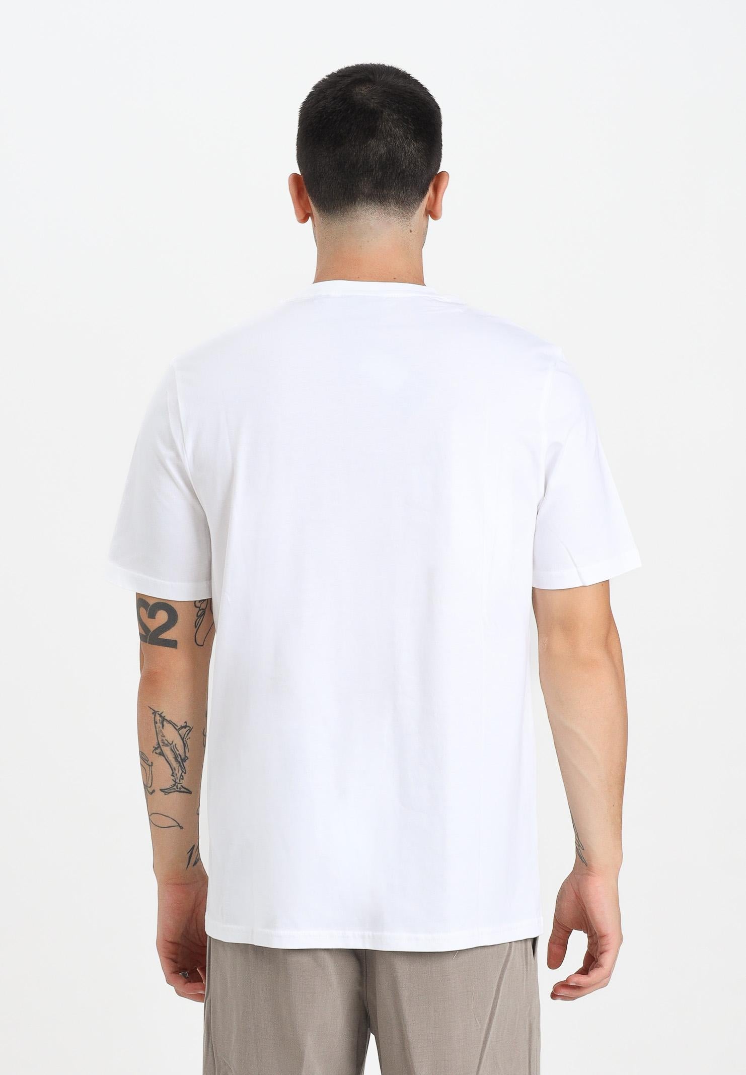 LYLE & SCOTT T-shirt a manica corta bianca da uomo con patch logo TS400VOG 626 LYLE & SCOTT