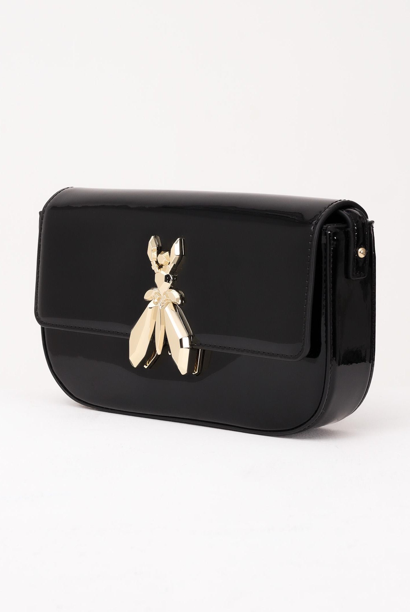 PATRIZIA PEPE Borsa a tracolla "ESSENTIAL" Fly nera da donna 8B0231L125 K182 PATRIZIA PEPE