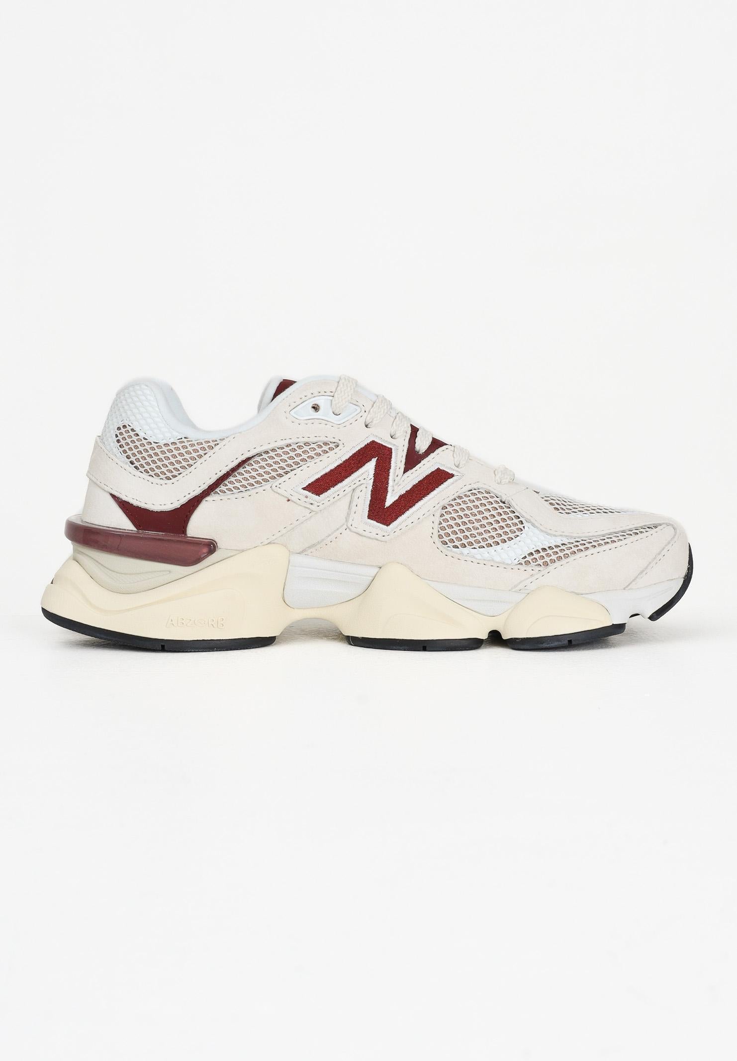 NEW BALANCE Sneakers 9060 panna e bordeaux per uomo e donna U9060PSD NEW BALANCE