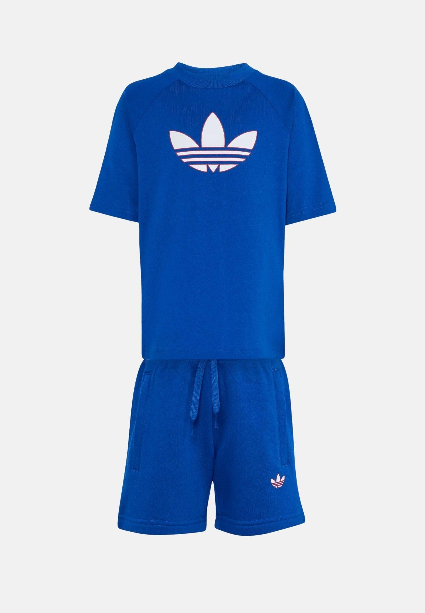 ADIDAS ORIGINALS Completino TREFOIL LOOSE blu da bambino KD5763 . ADIDAS ORIGINALS