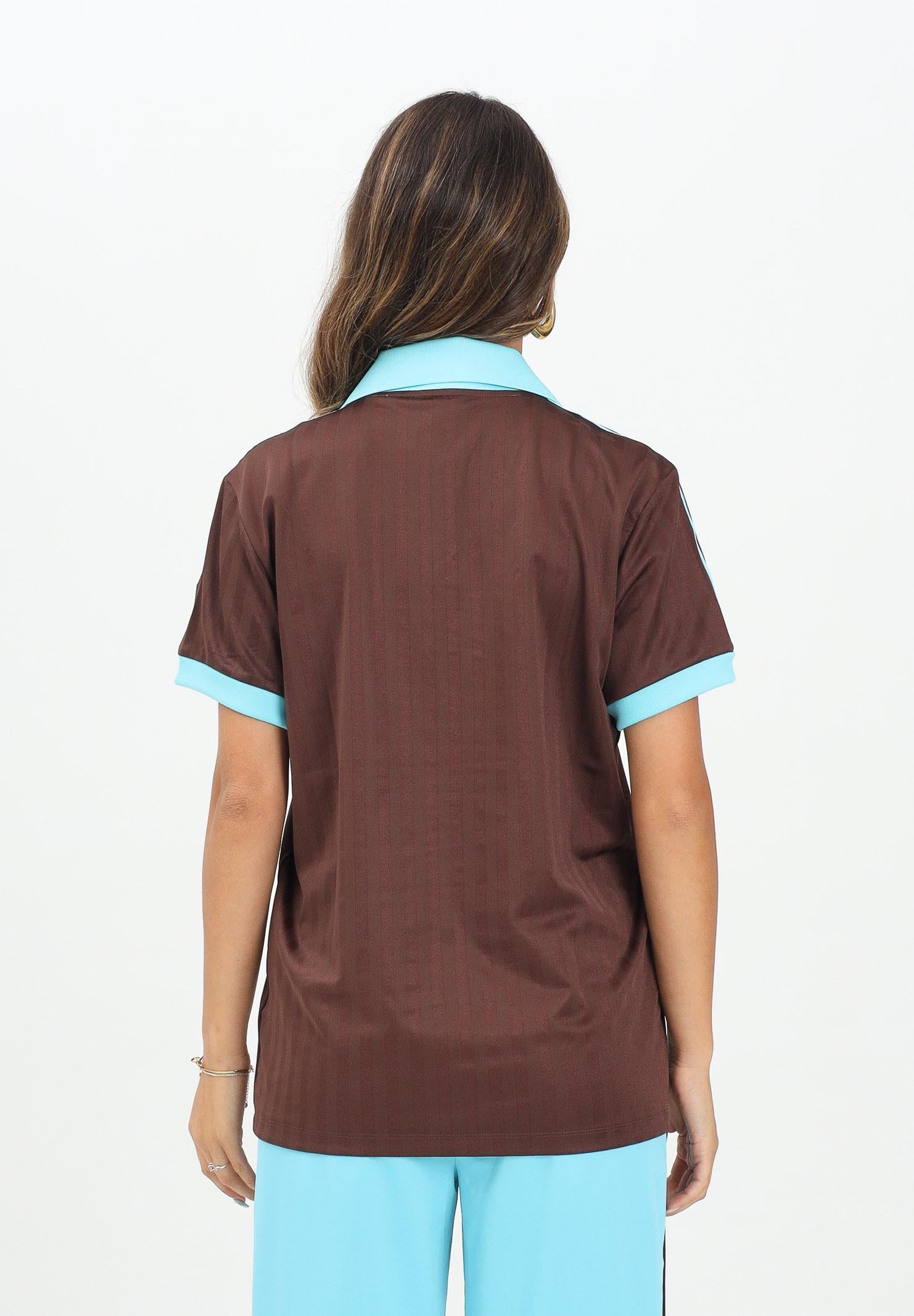 ADIDAS ORIGINALS Polo a manica corta Graphic Football-Inspired Jersey marrone da donna JY3542 ADIDAS ORIGINALS