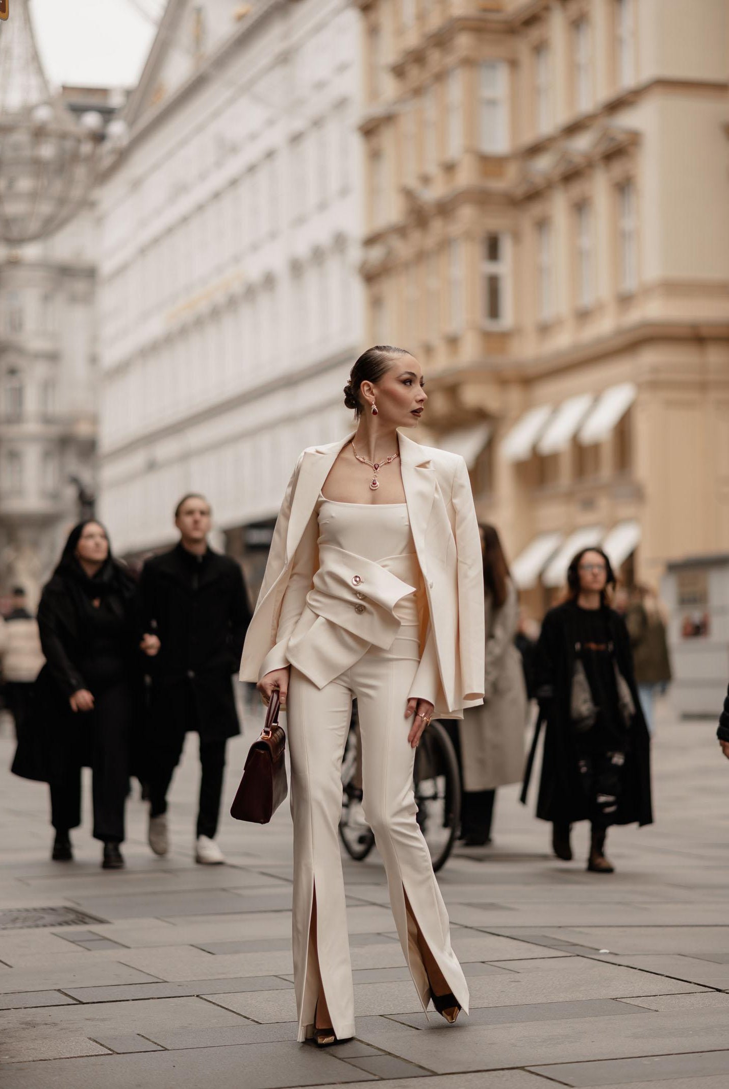 SANTAS Pantalone Force panna da donna PV2609 CR SANTAS