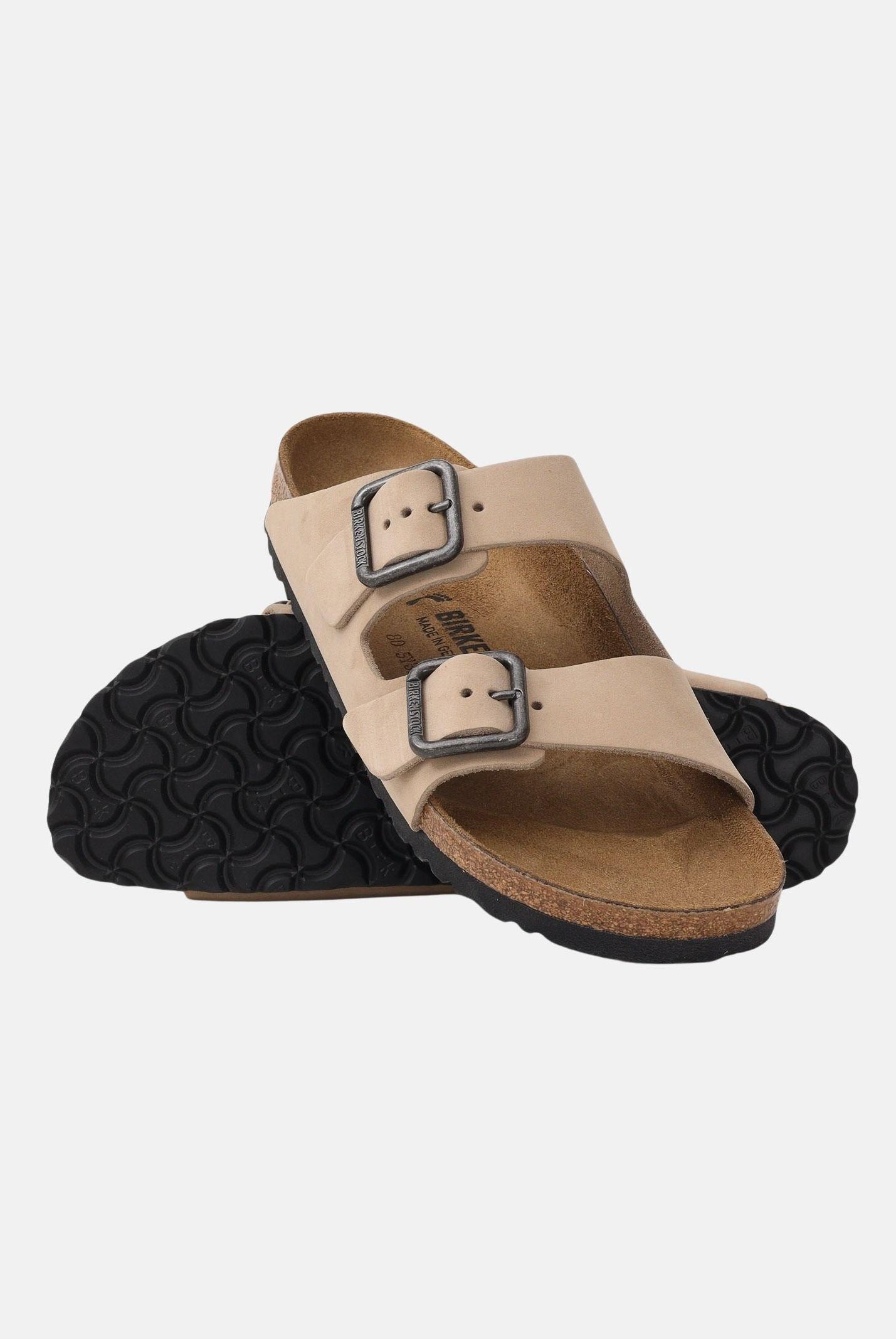 BIRKENSTOCK Ciabatte Arizona Wire Buckle beige da uomo 1031579 . BIRKENSTOCK