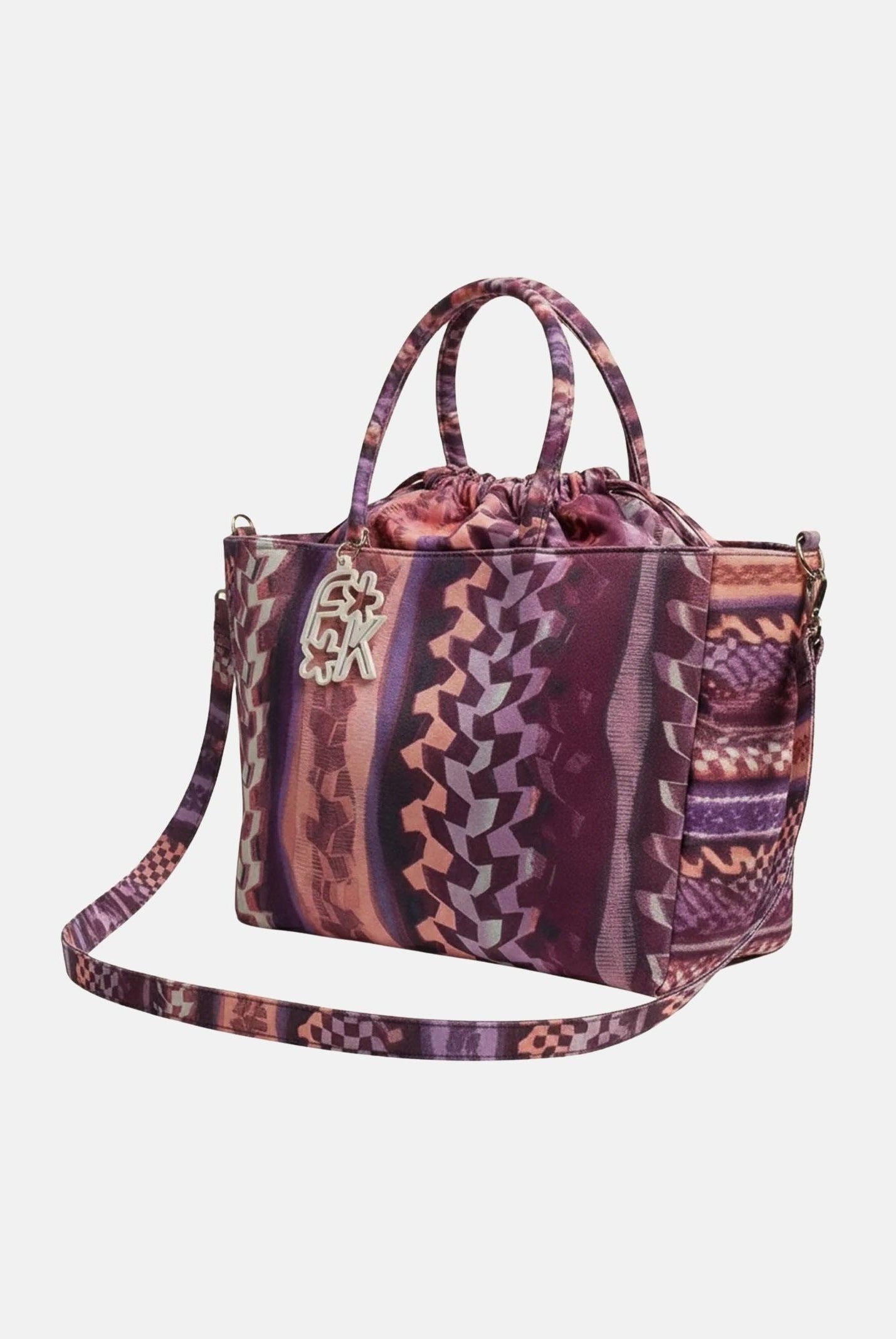 F**K Borsa mare multicolore da donna in tessuto stampato FA26-SW0121X56 . F**K