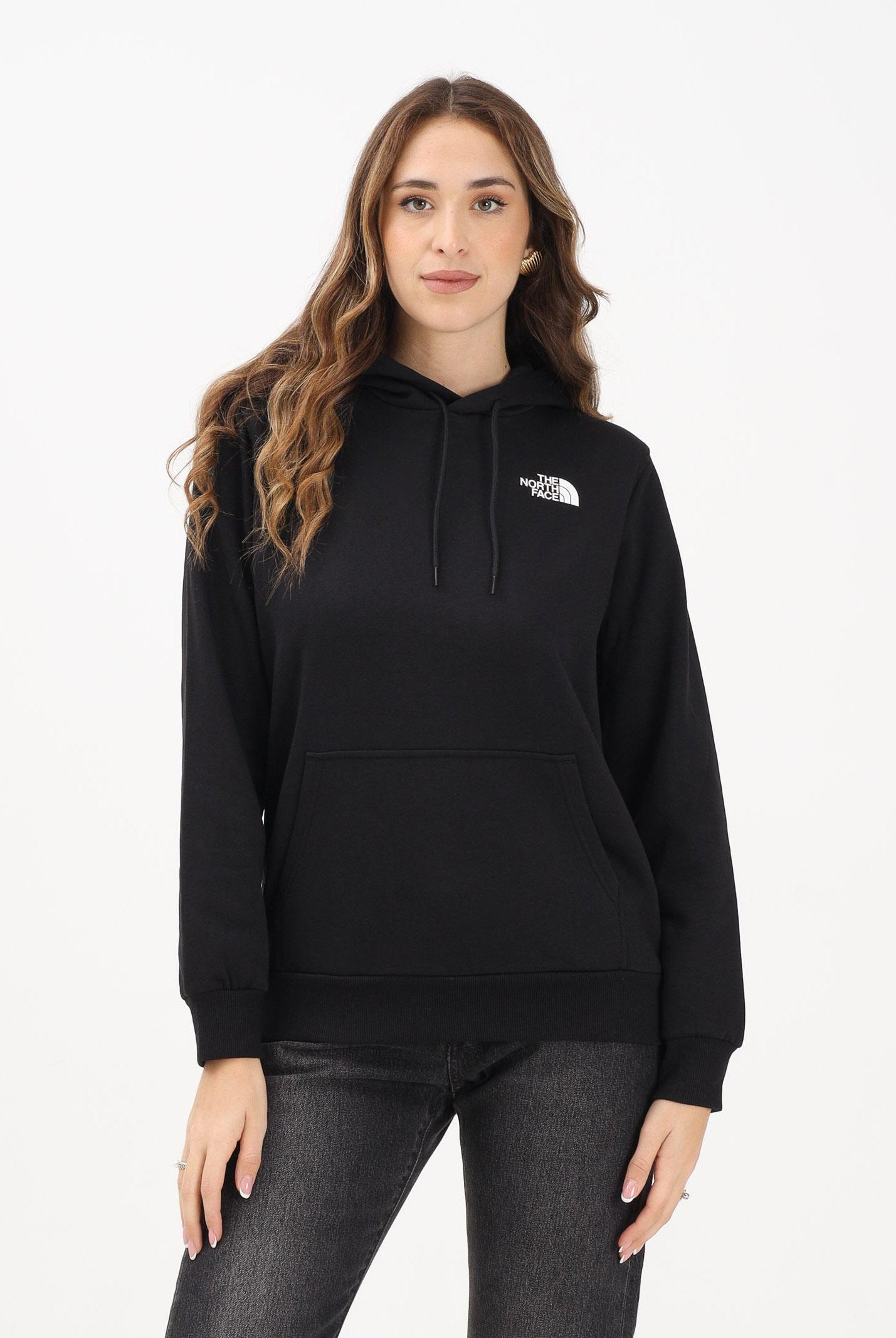 THE NORTH FACE Felpa con cappuccio Simple Dome nera da donna NF0A89EYJK31 THE NORTH FACE