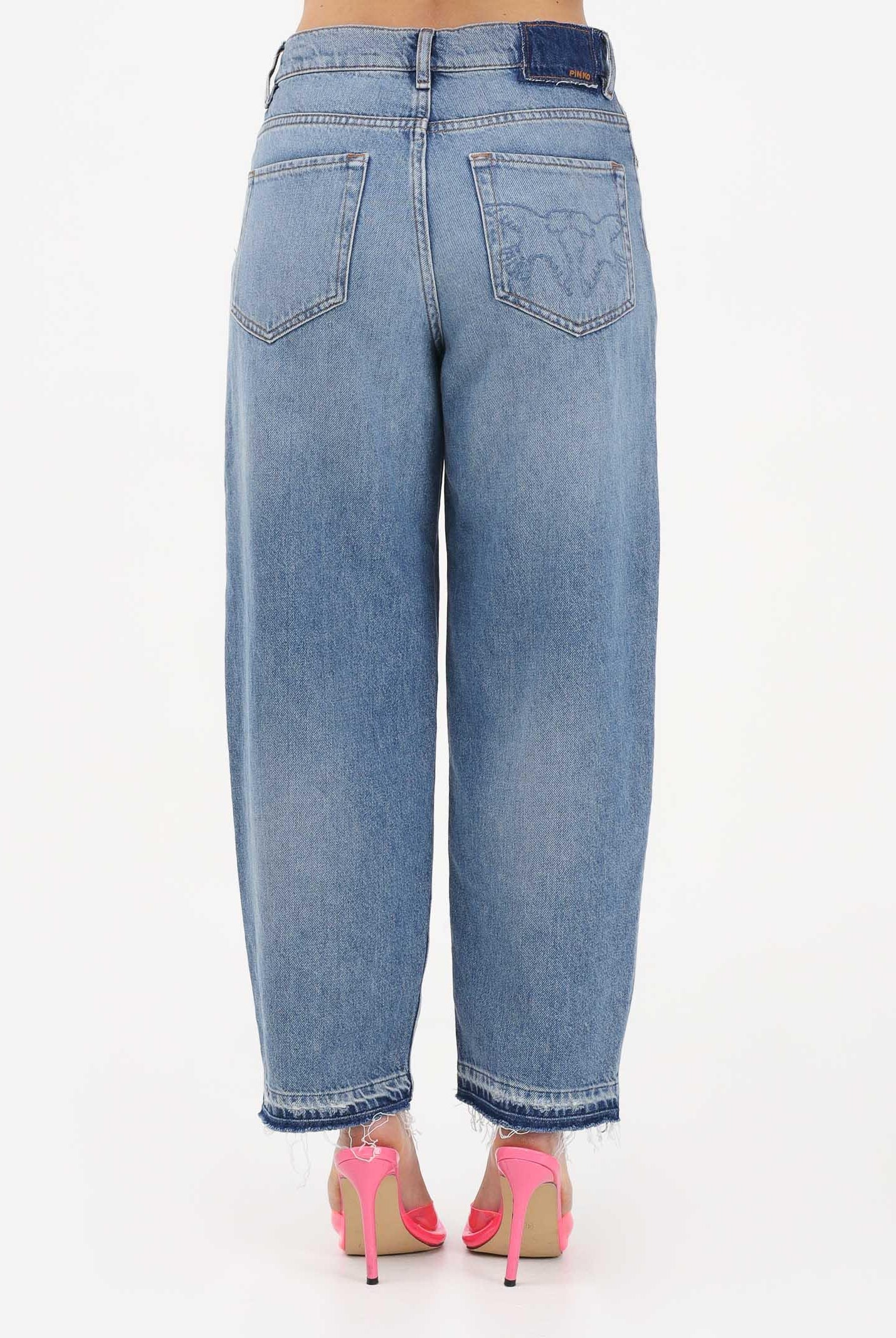 PINKO Jeans balloon fit in denim medio da donna 103857A341 PJF PINKO