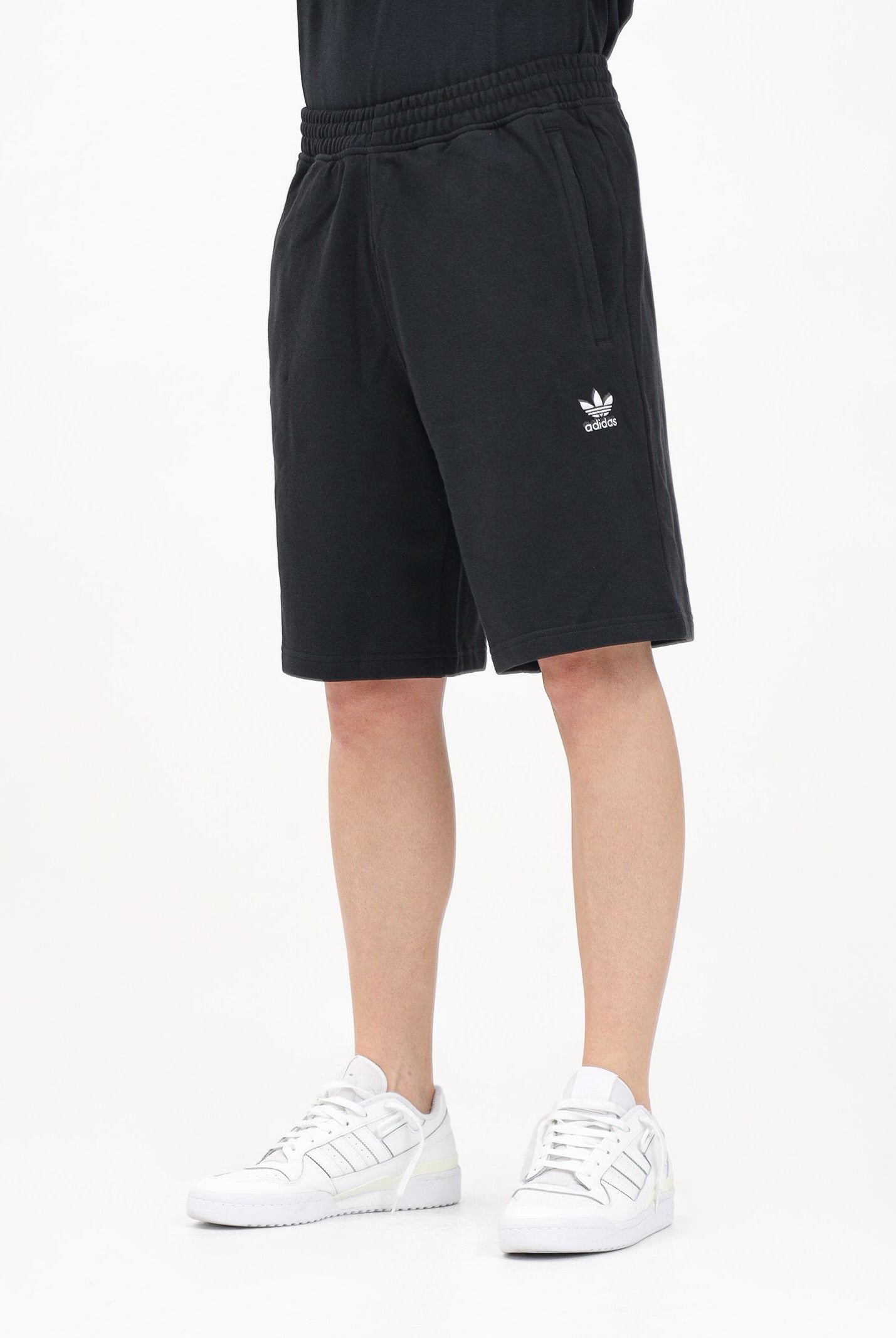 ADIDAS ORIGINALS Shorts sportivo Essentials Trefoil nero da uomo IY8520 . ADIDAS ORIGINALS