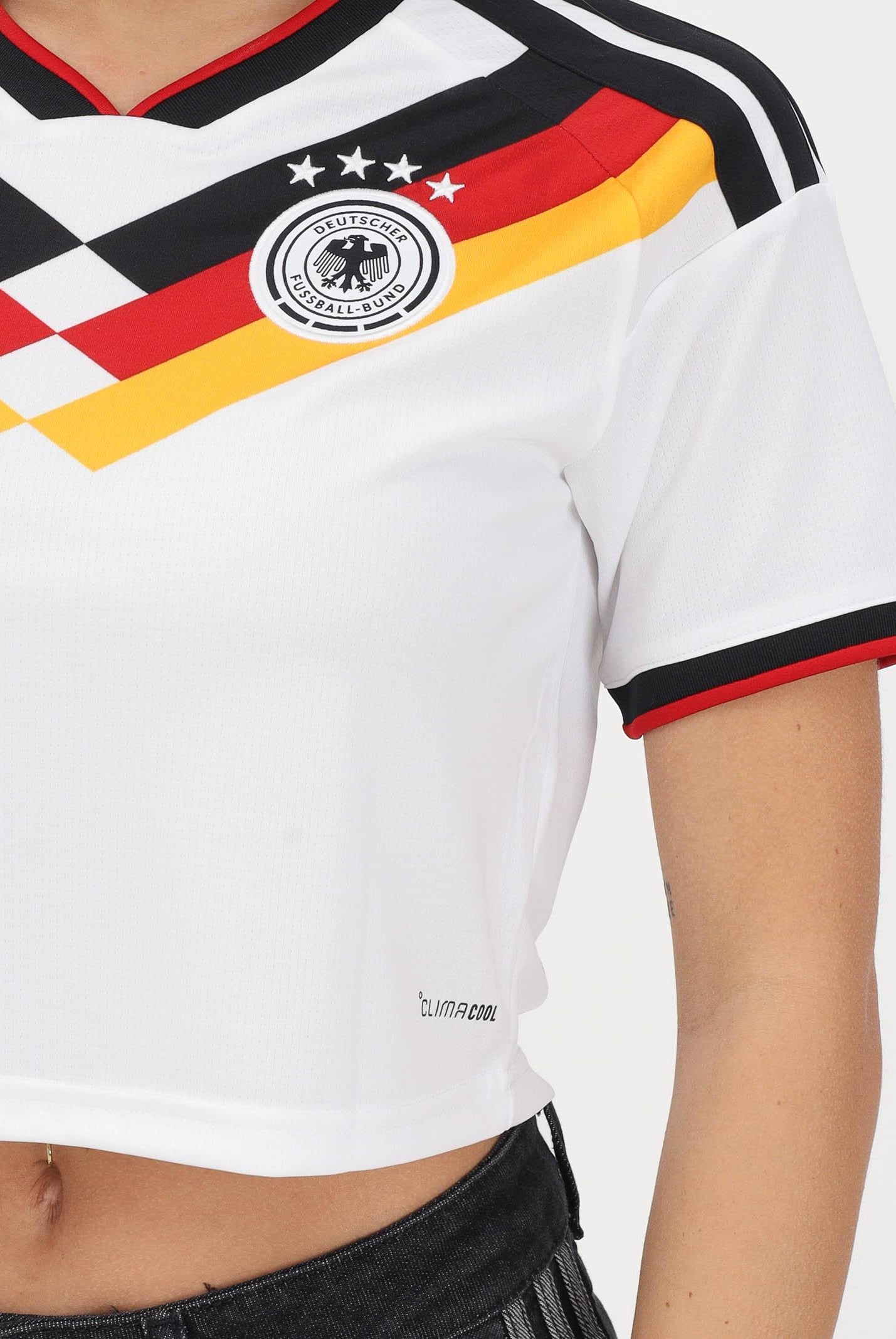 ADIDAS PERFORMANCE T-shirt a manica corta Home Cropped Germania 26 bianca da donna KE5854 . ADIDAS ORIGINALS