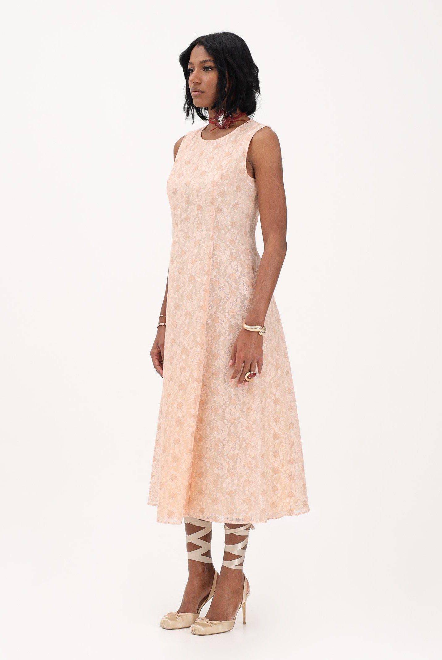 MAX MARA Abito midi Gambero rosa da donna 2616221044600 001 MAX MARA