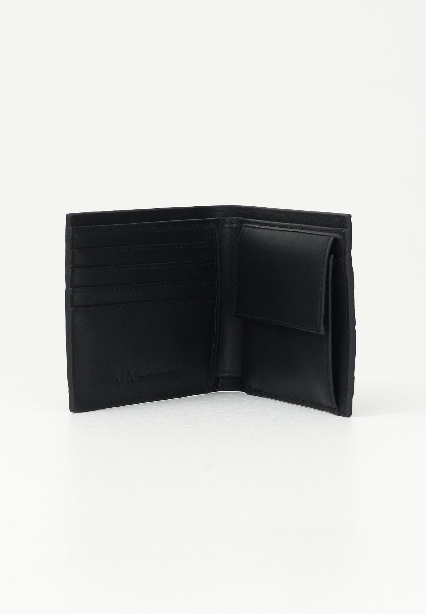 ARMANI EXCHANGE Portafogli nero da uomo con il logo AX inciso XM000167AF12133 UC001 ARMANI EXCHANGE