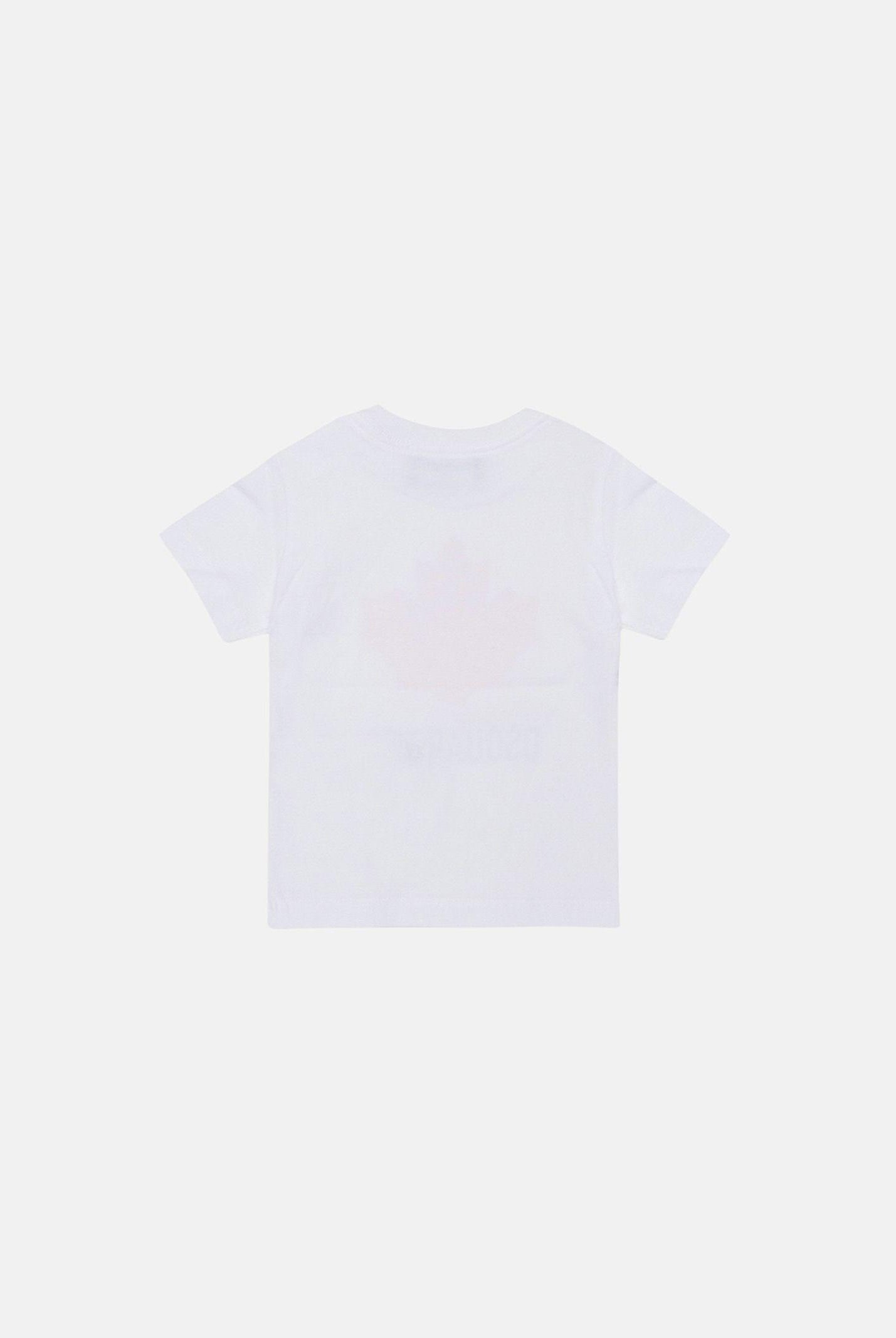 DSQUARED2 T-shirt a manica corta bianca da neonato con stampa DQ3278D00XM DQ100 DSQUARED2