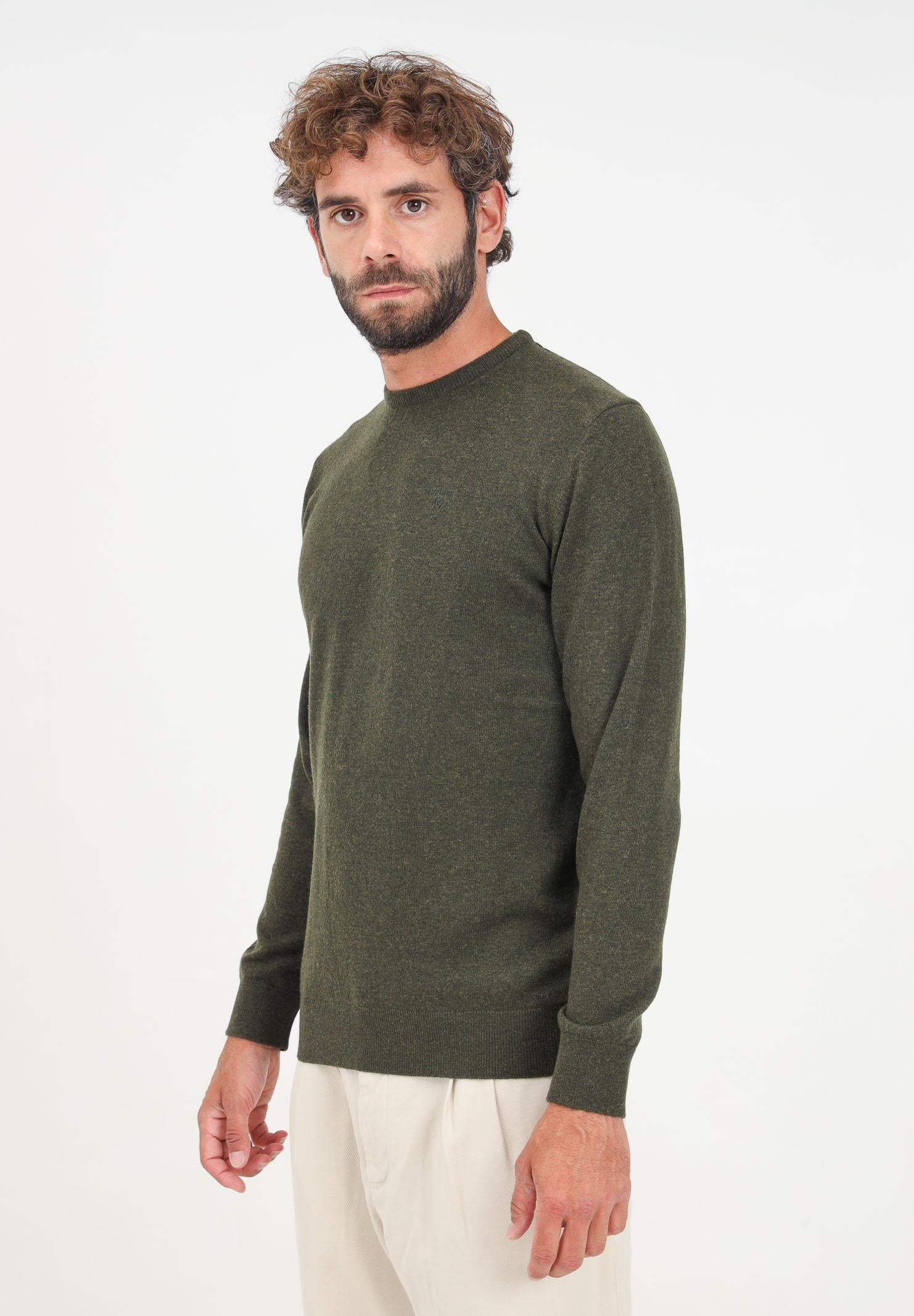 BARBOUR Mglioncino girocollo Essential verde da uomo 242-MKN0345MKN GN71 BARBOUR