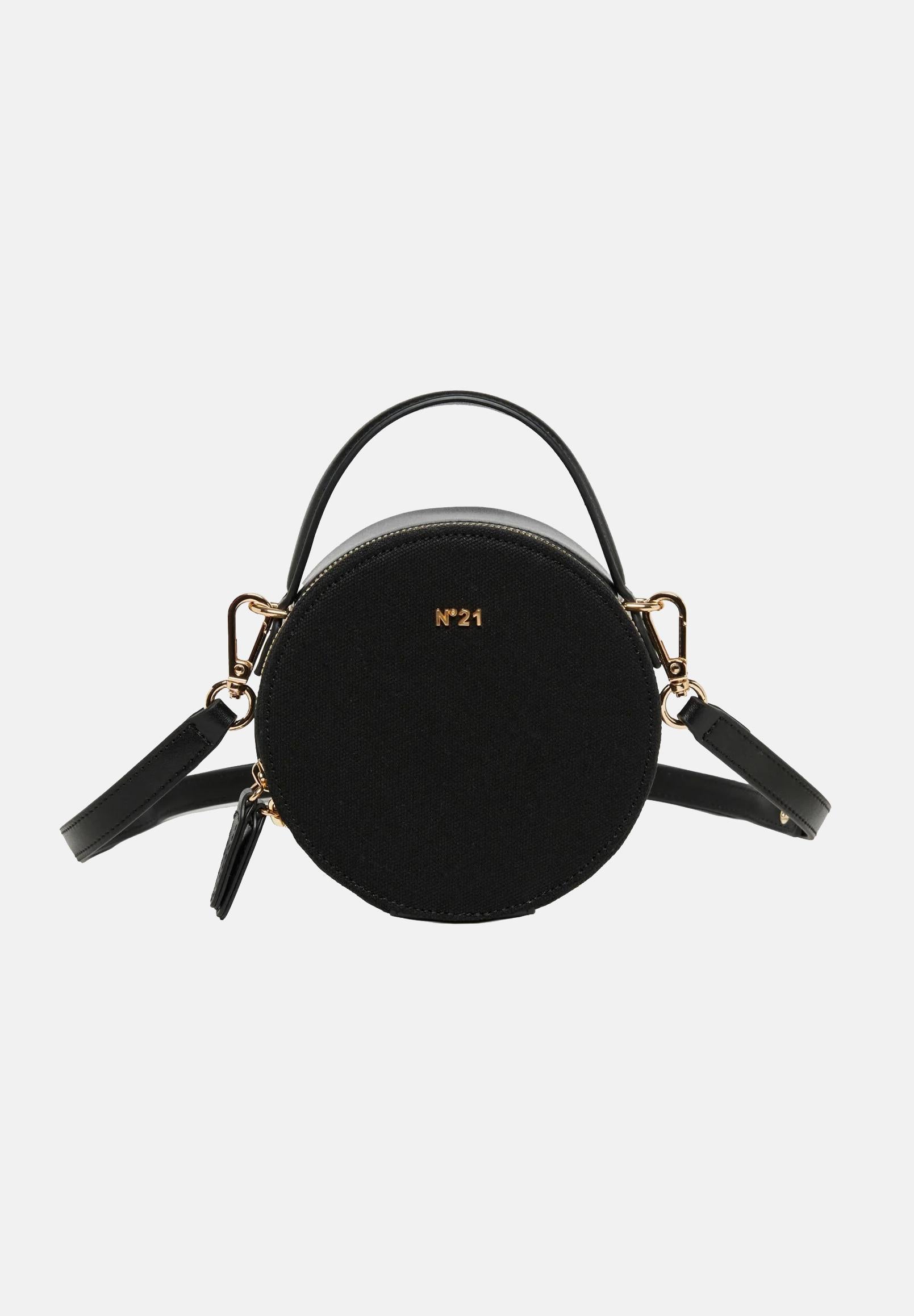 N21 Borsa nera da donna con logo e forma rotonda N210D5N0508 0N900 N21