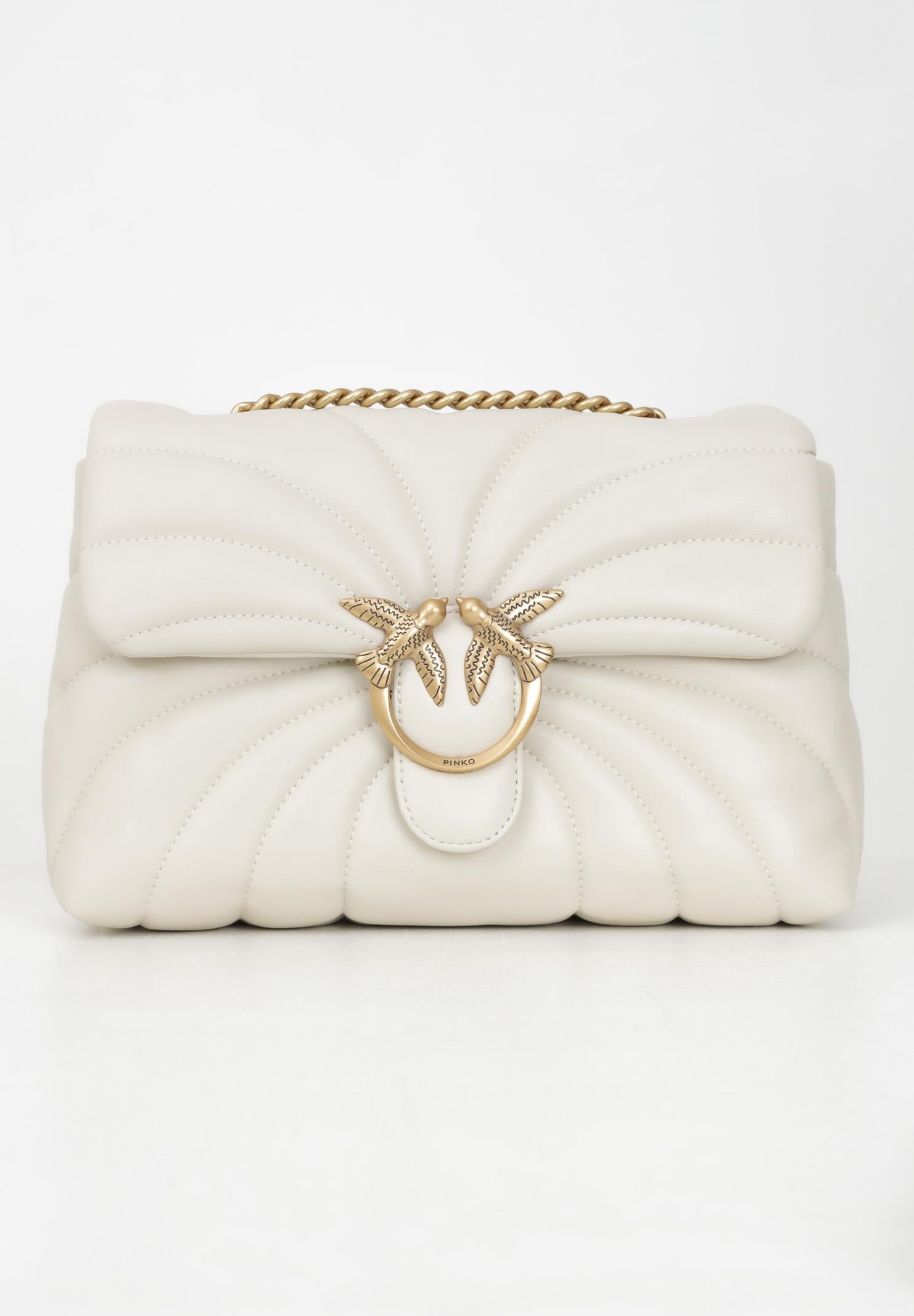 PINKO Borsa a tracolla Classic Love Bag Puff panna da donna 100038A1EX Z14Q PINKO