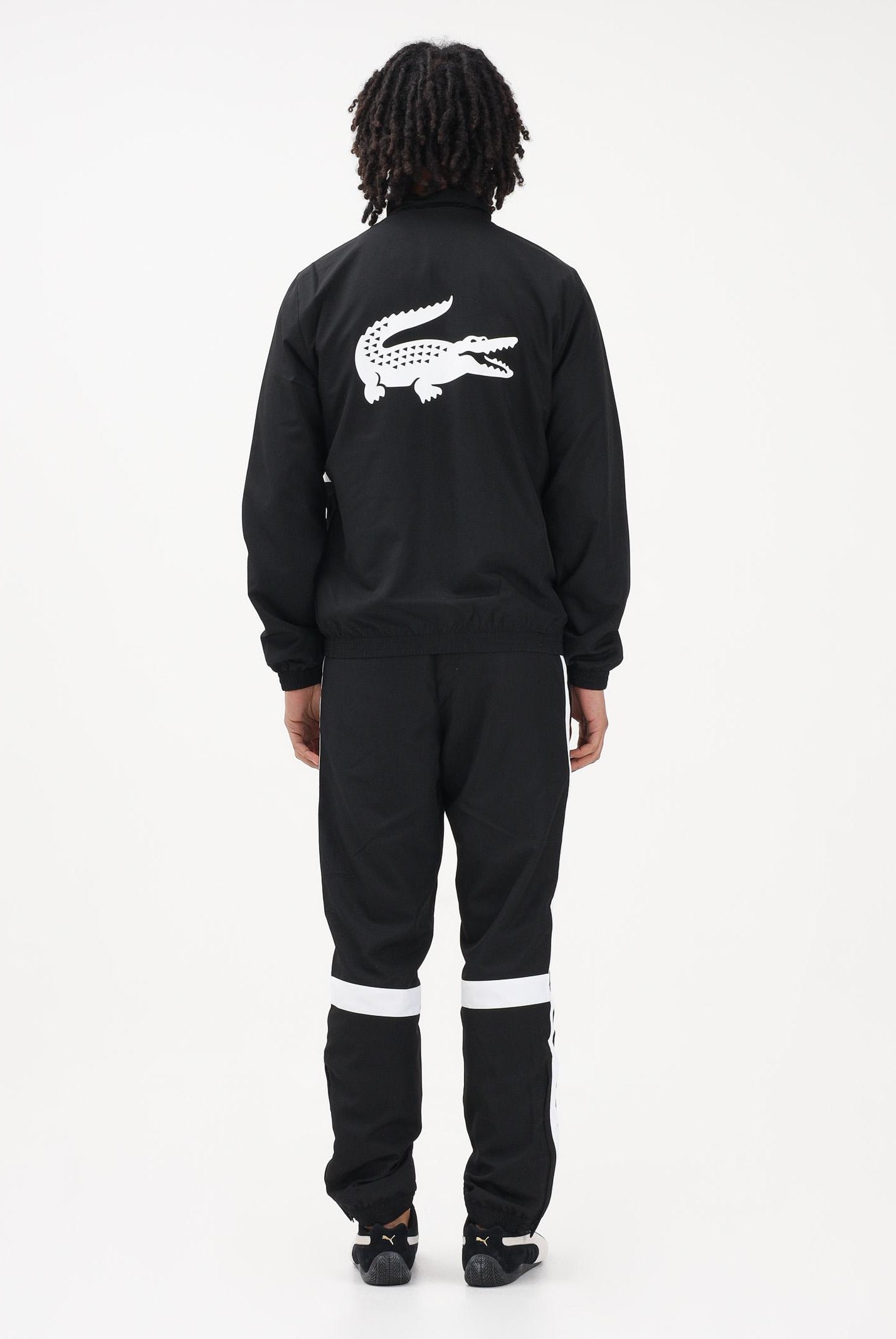 LACOSTE Tuta nera da uomo con stampa WH0226 258 LACOSTE